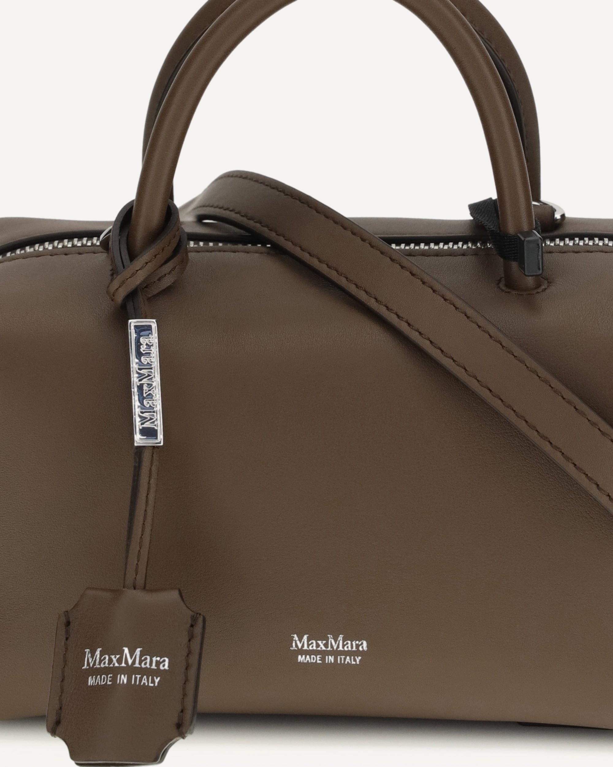 Max Mara Holdalls Leather Handbag Shoulder Bag