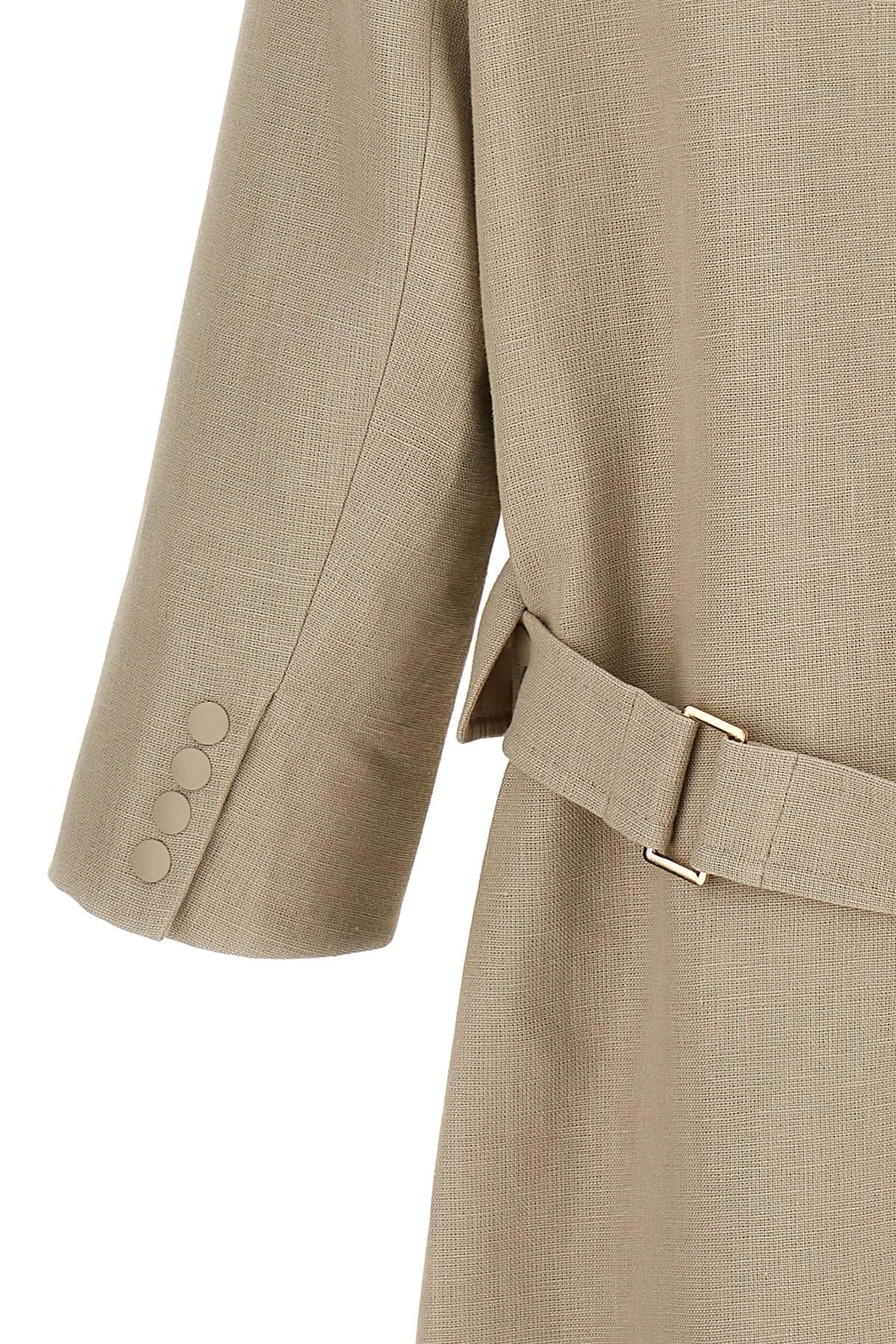 Max Mara Max Mara Mescal Linen Trench Coat