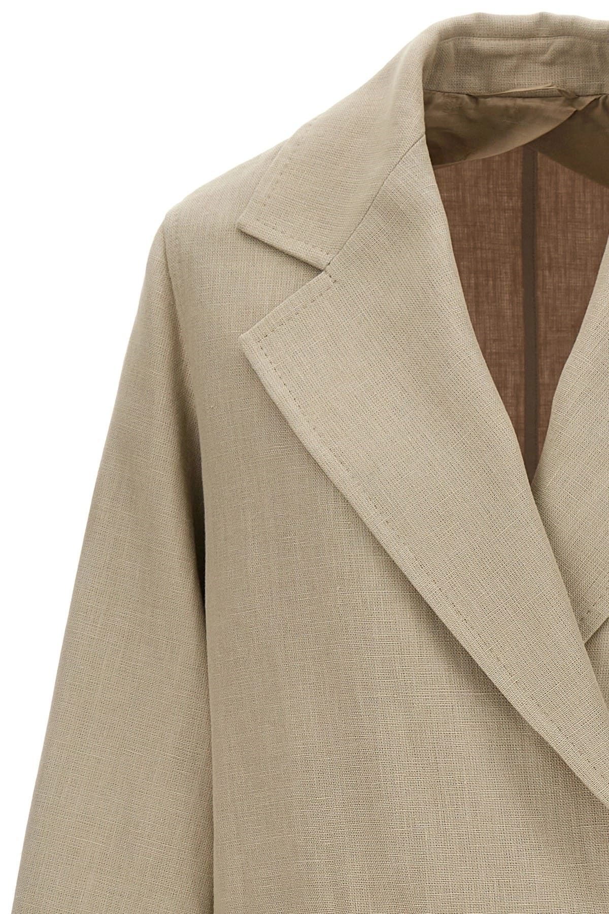 Max Mara Max Mara Mescal Linen Trench Coat