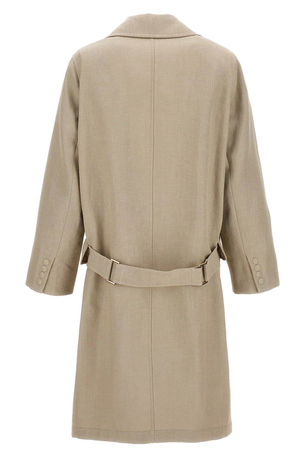 Max Mara Mescal Linen Trench Coat - alternate view