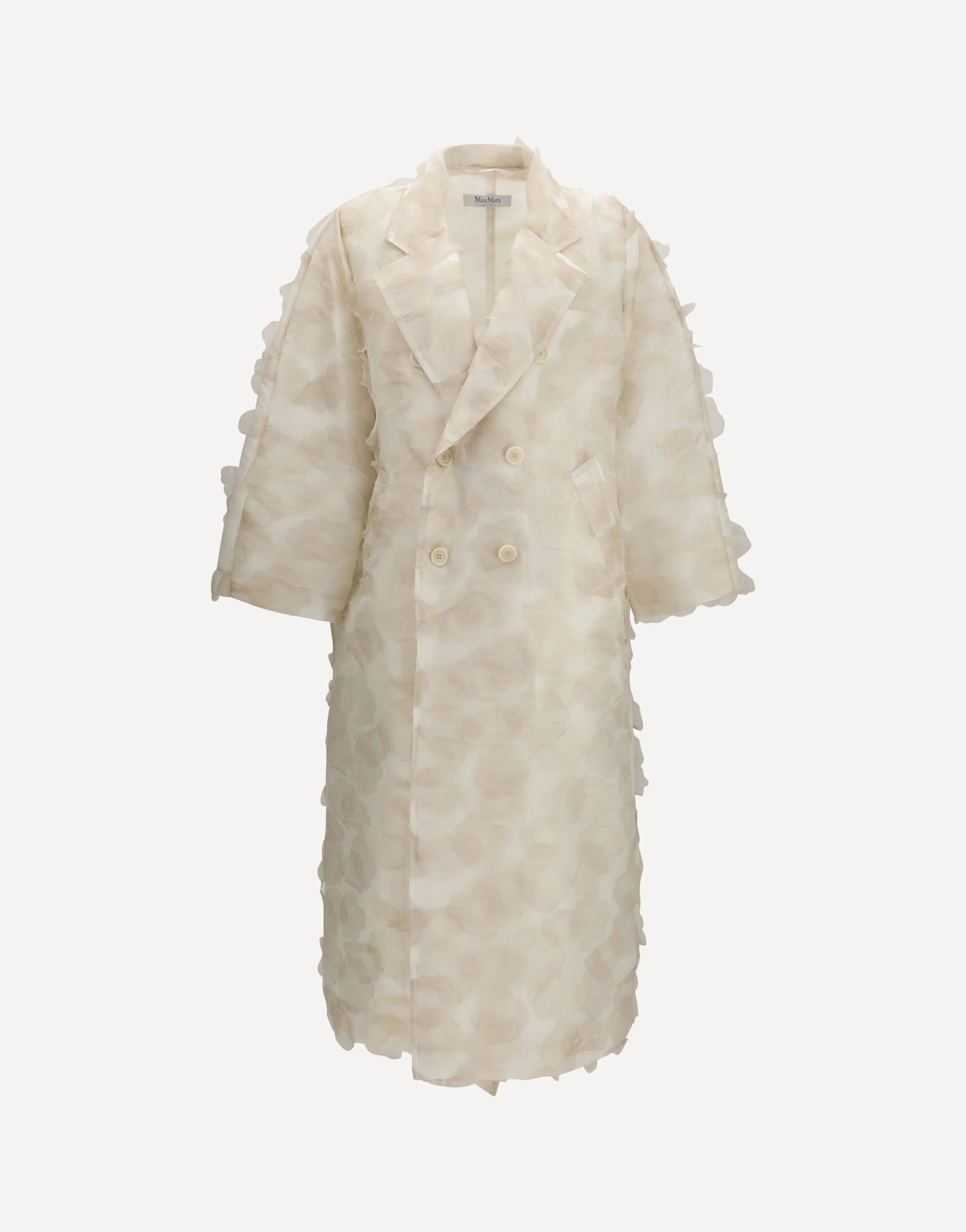 Max Mara Mito Coat With Silk Appliqués