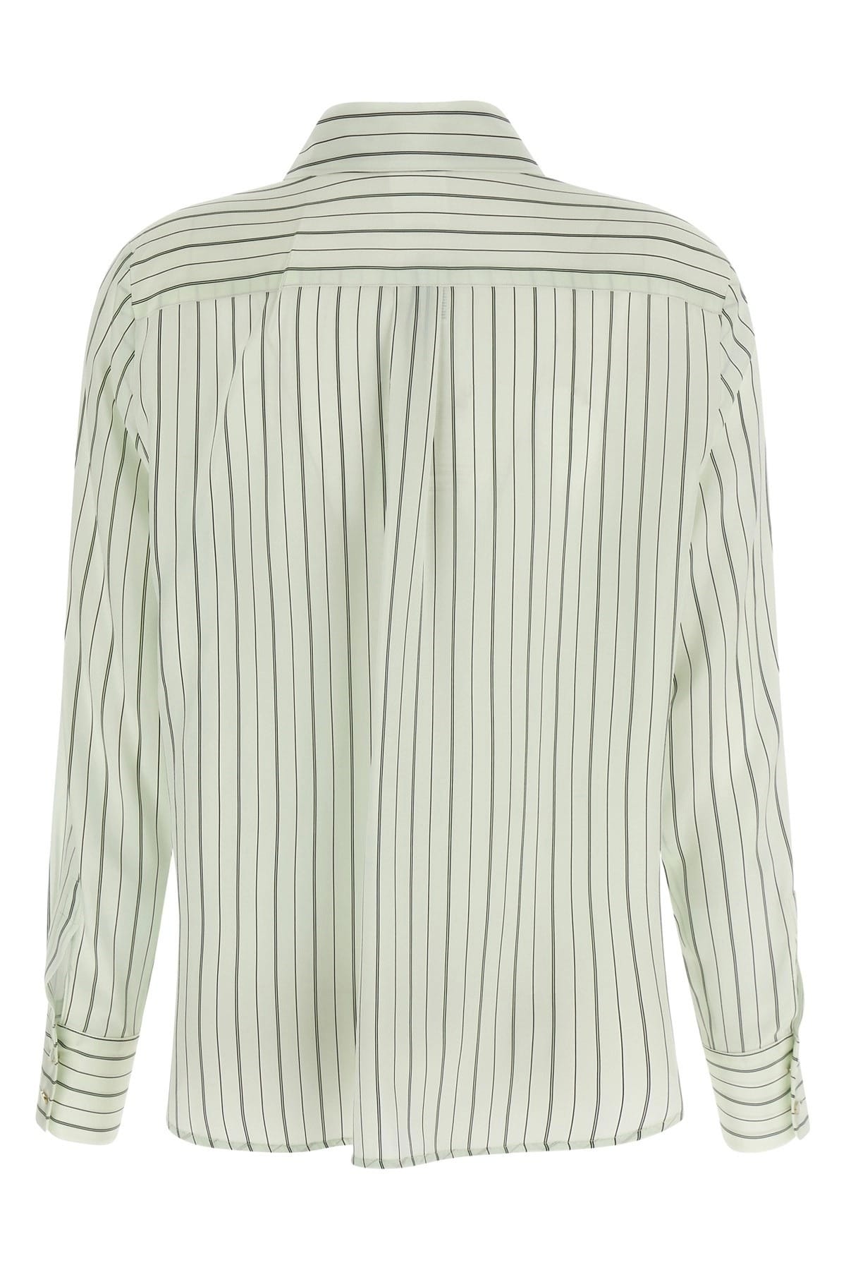 Max Mara Max Mara Mstflirt Striped Silk Shirt