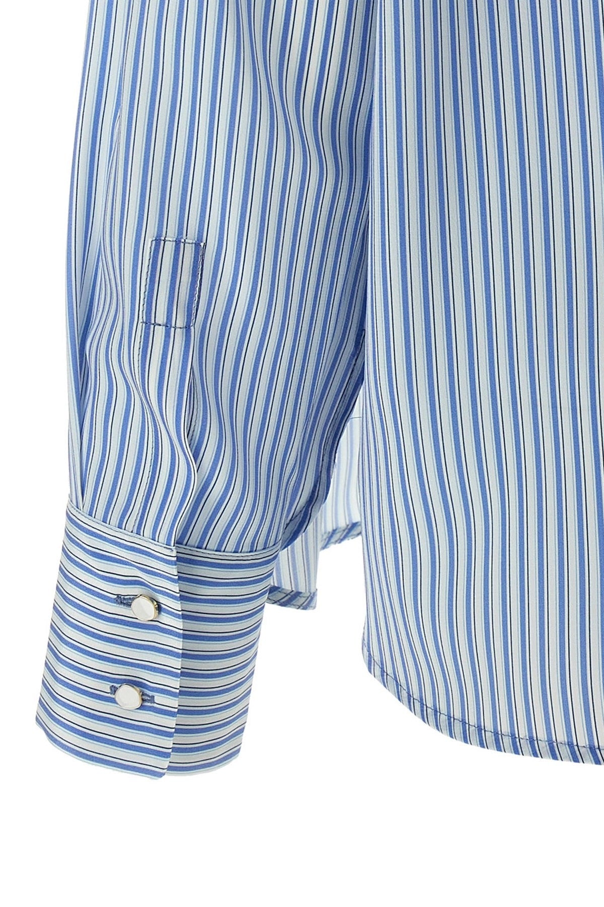Max Mara Mstflirt Striped Silk Shirt