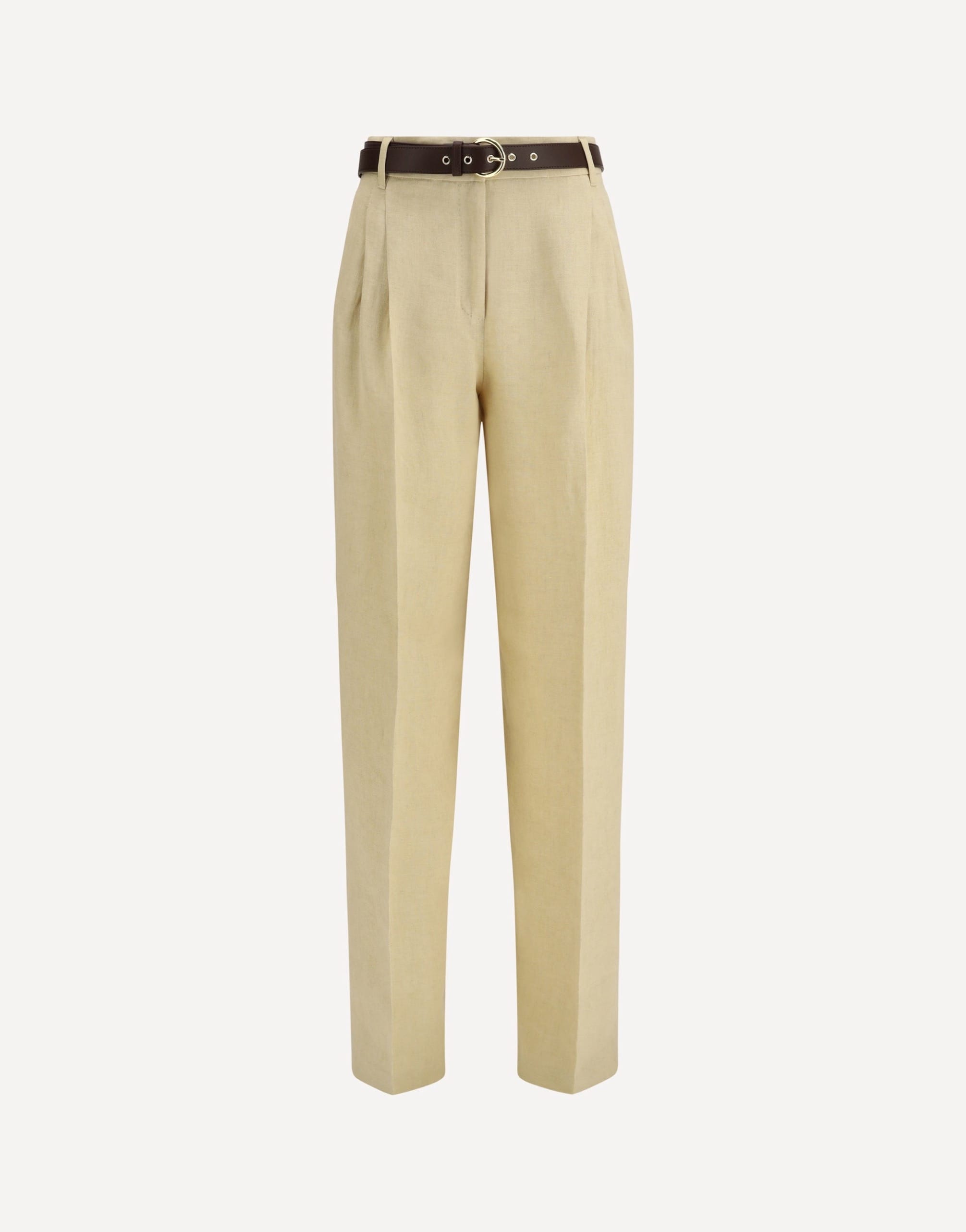 Max Mara Mstsumero Pants In Linen Batavia