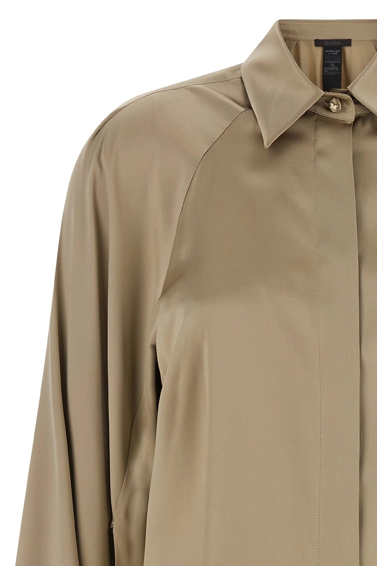 Max Mara Max Mara Mxealare Silk Satin Shirt
