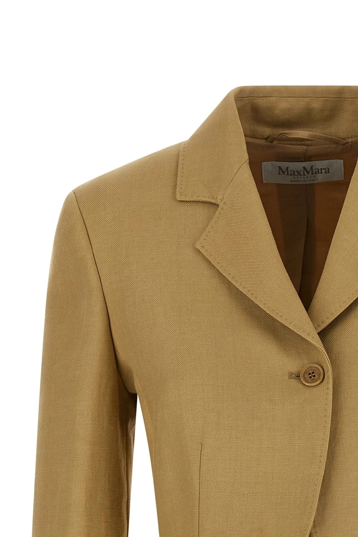 Max Mara Max Mara Mxsbuono Diagonal Linen Blazer