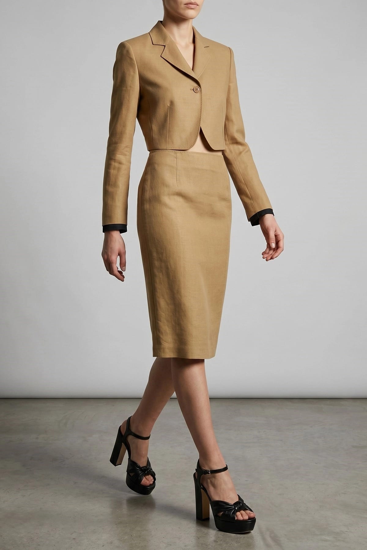 Max Mara Max Mara Mxsbuono Diagonal Linen Blazer