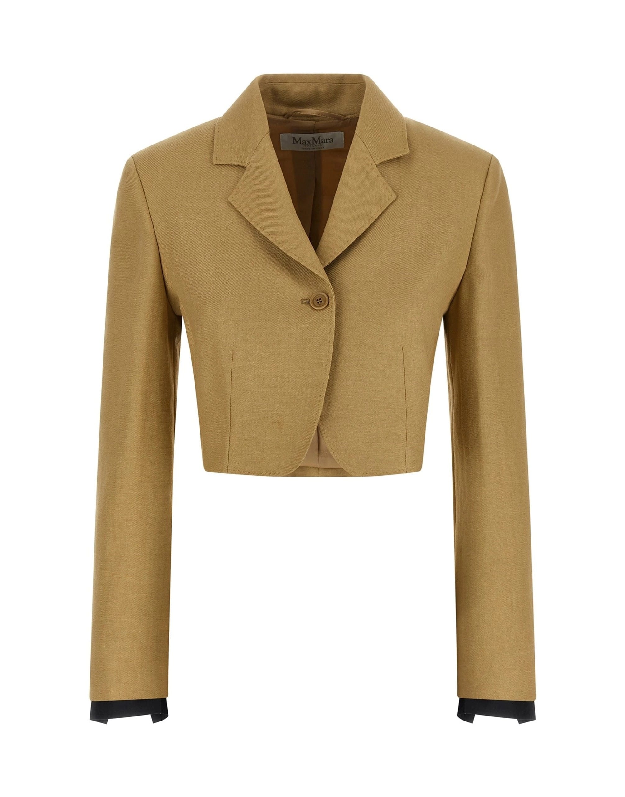 Max Mara Max Mara Mxsbuono Diagonal Linen Blazer