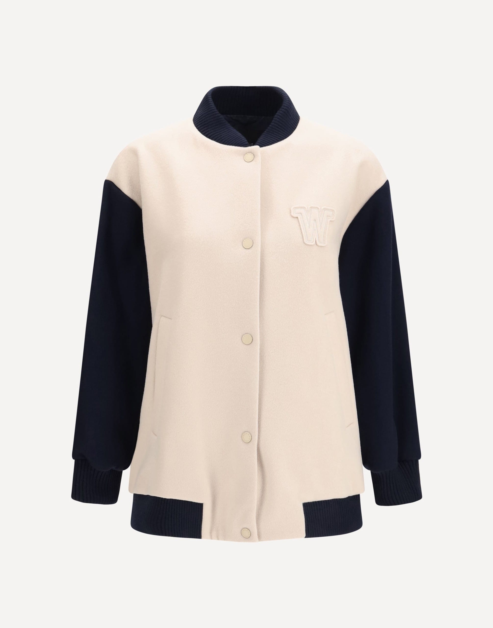 Max Mara Max Mara Oversized Double Wool Bomber Jacket