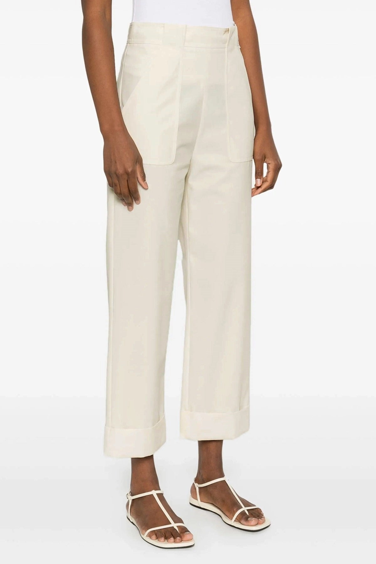 Max Mara بنطلون باليو من قماش الغاباردين القطني - alternate view