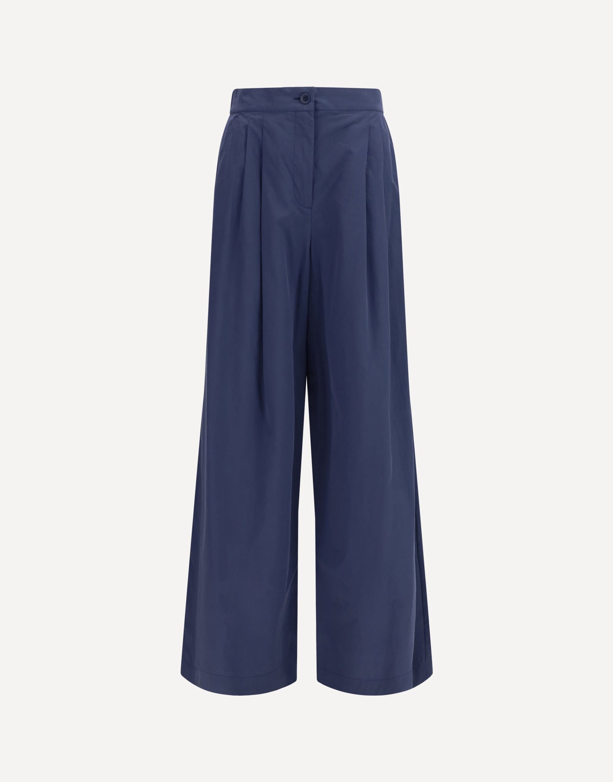 Max Mara Pants In Pure Cotton Poplin