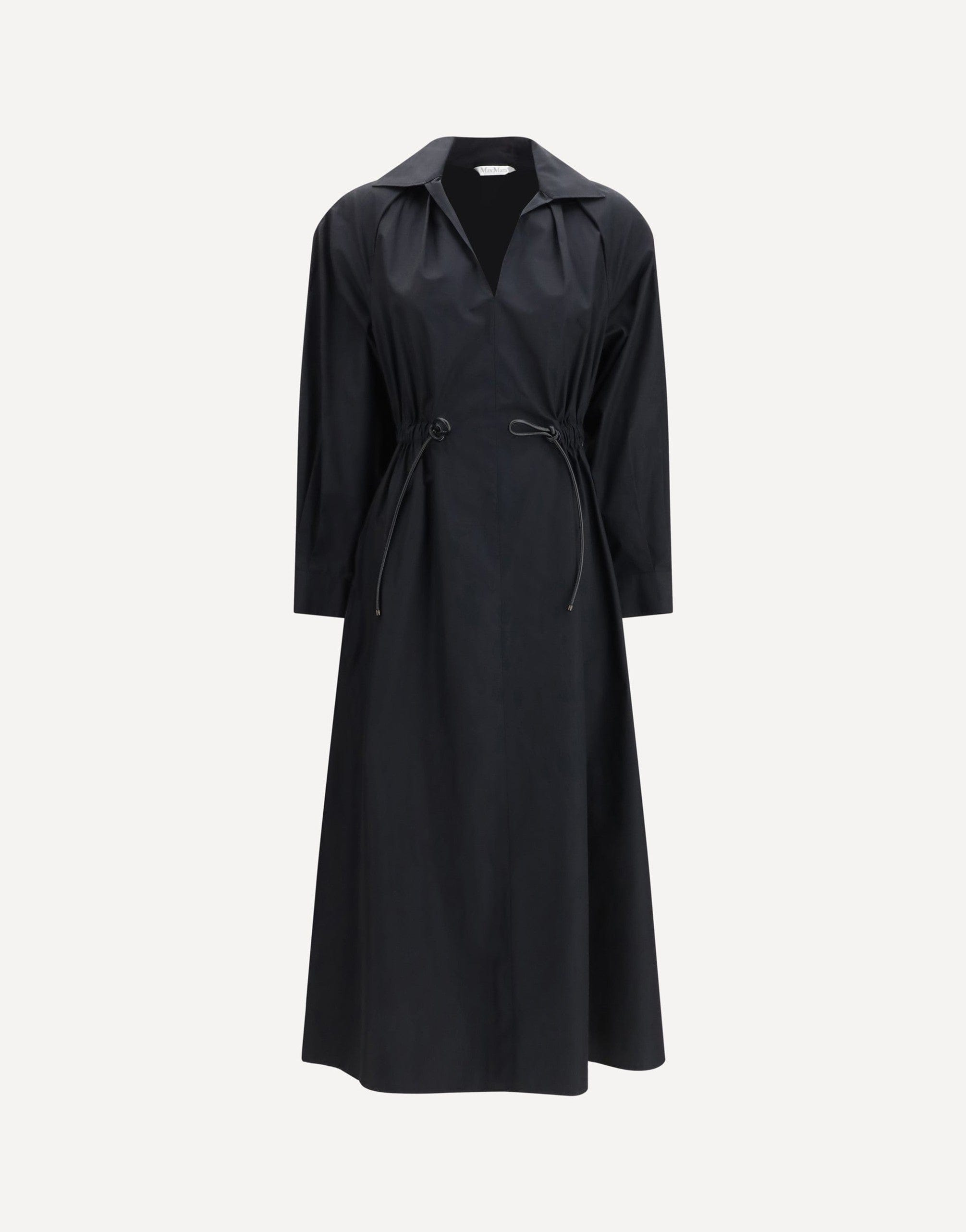 Max Mara Pedaggi Midi Dress In Cotton Poplin