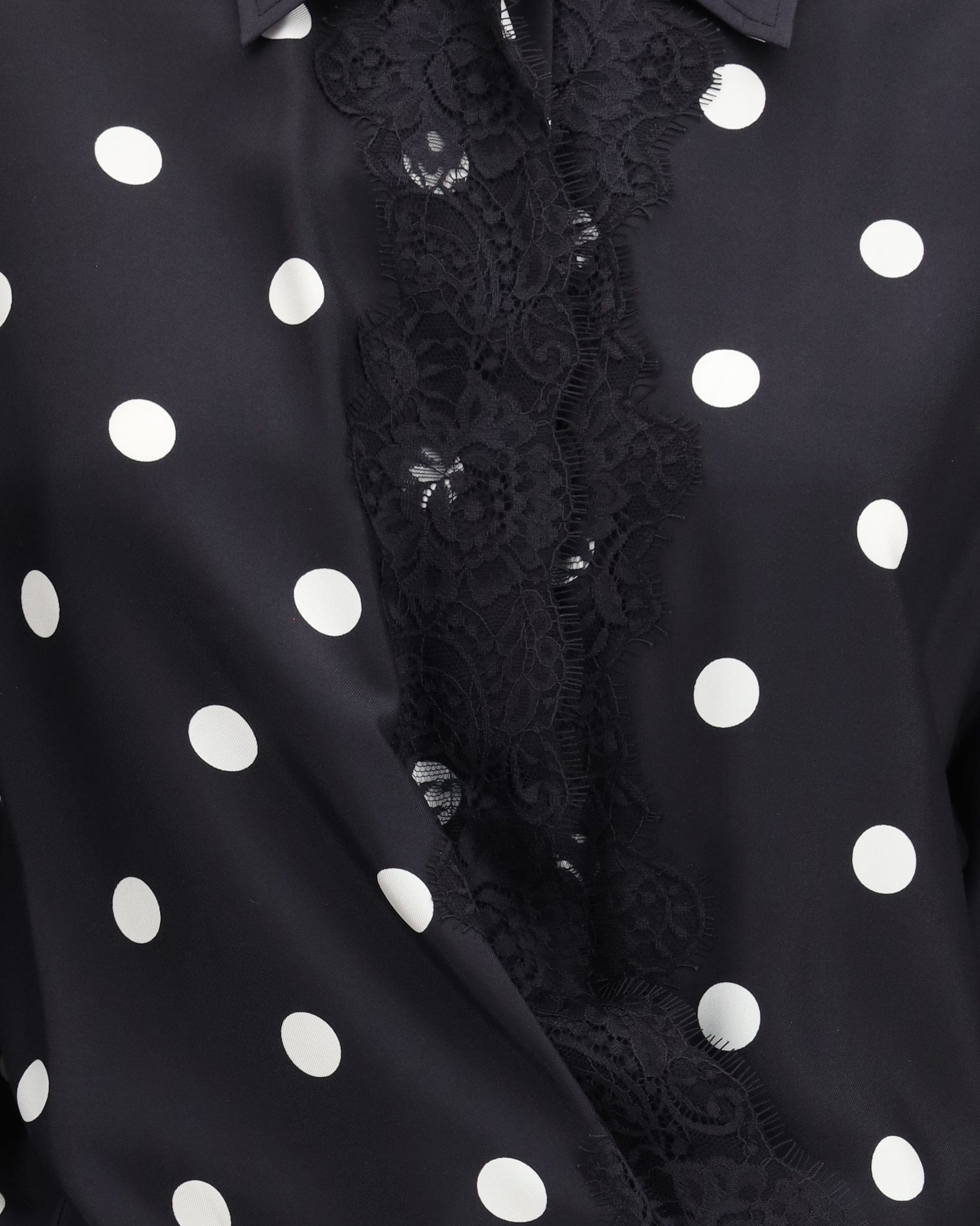 Max Mara Polka Dot Lace Dress With Drawstring
