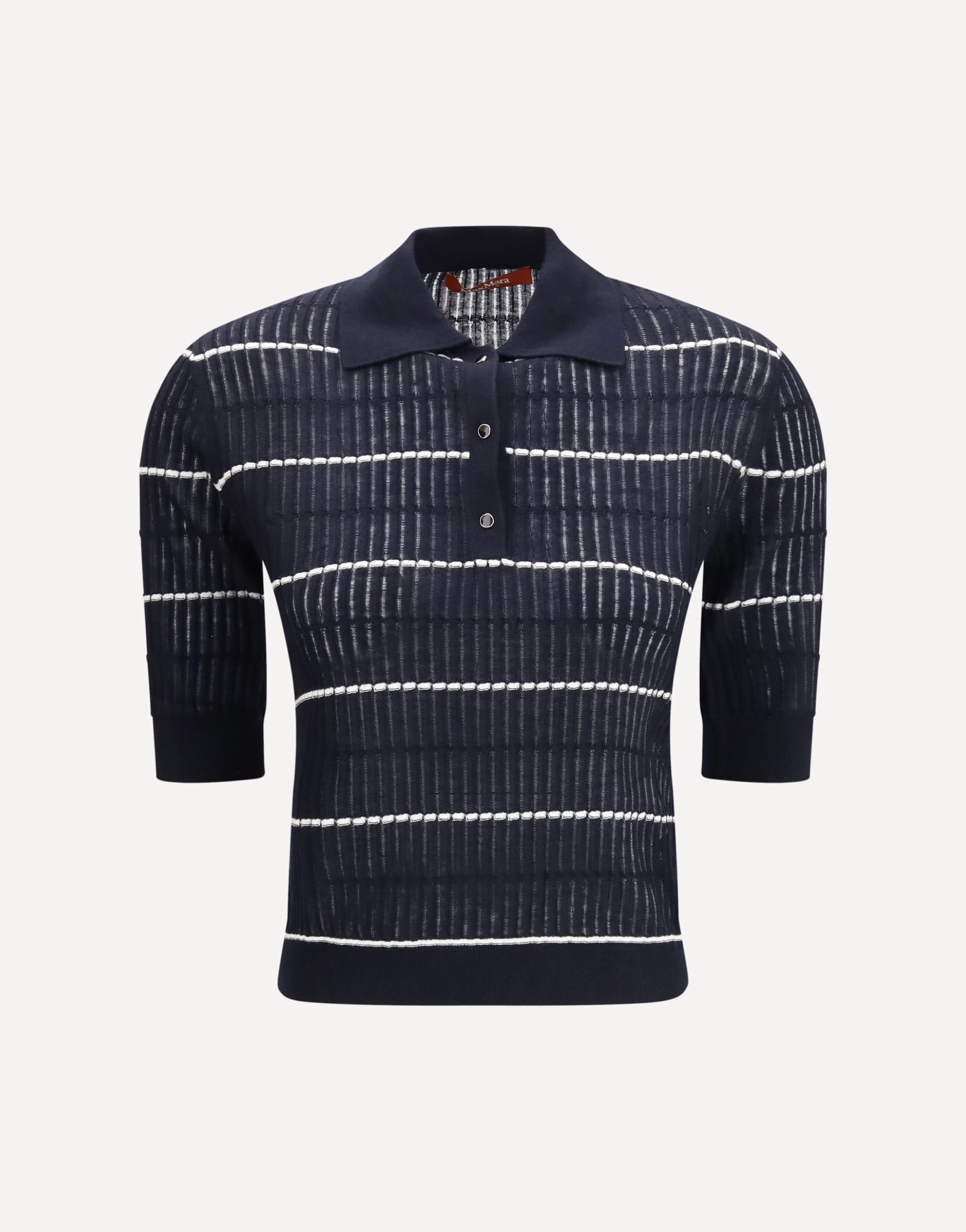 Max Mara Polo Gallo In Wool And Silk