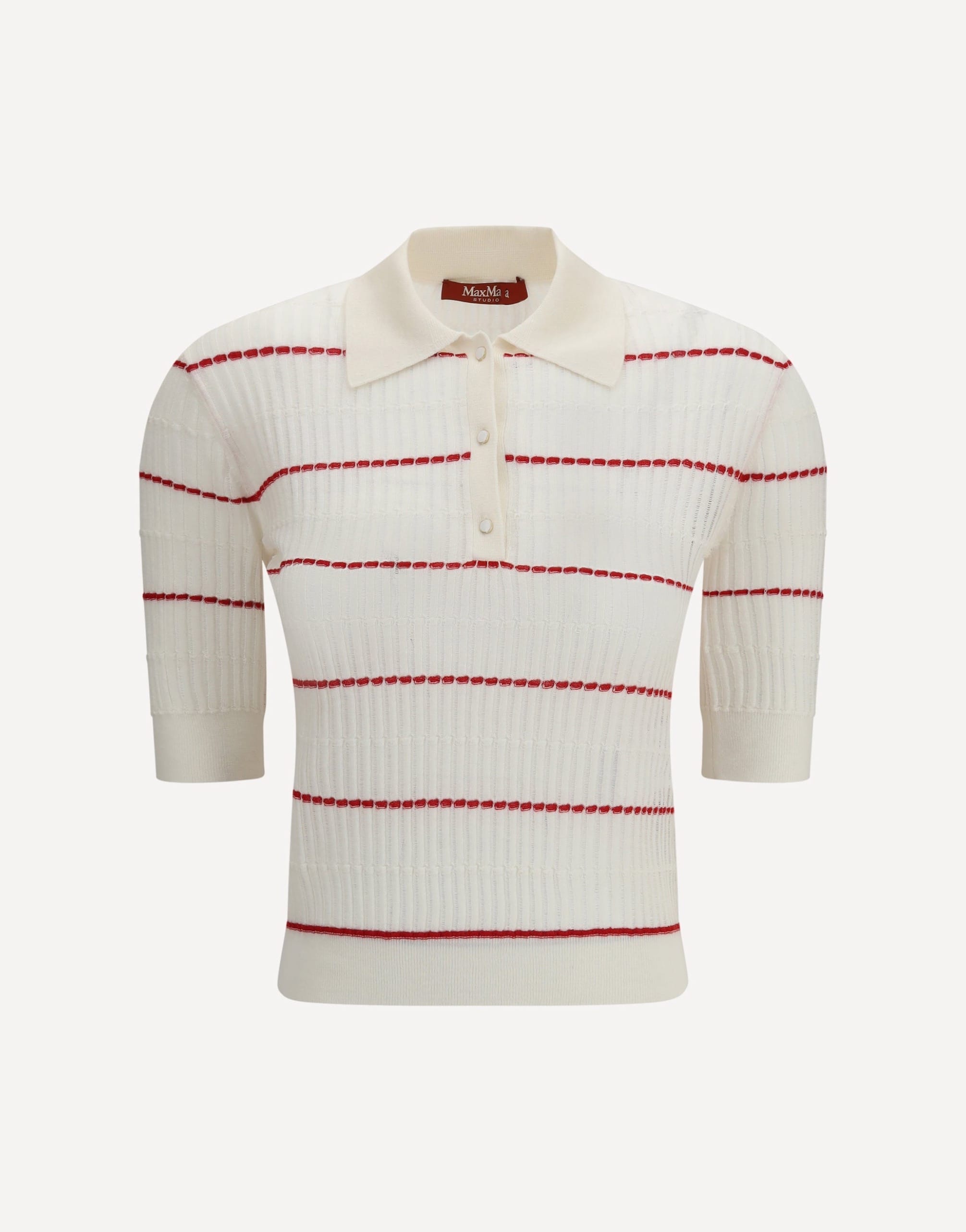 Max Mara Polo Gallo In Wool And Silk