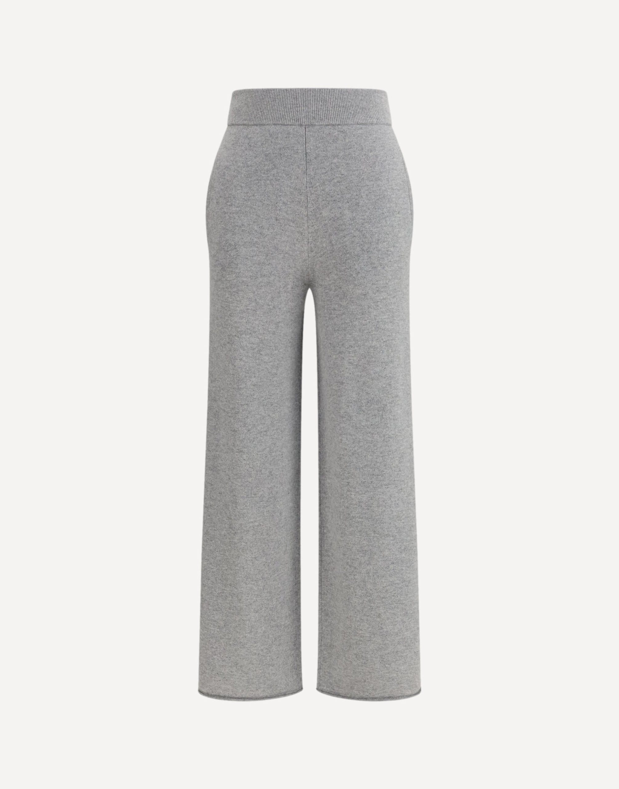 Max Mara Pure Cashmere Ribbed Wide-Leg Pants