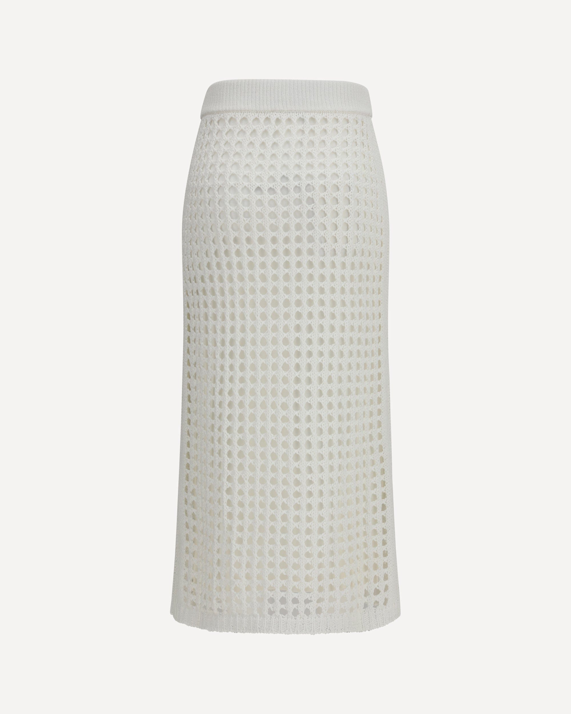 Max Mara Pure Cotton Mesh Maxi Skirt - alternate view