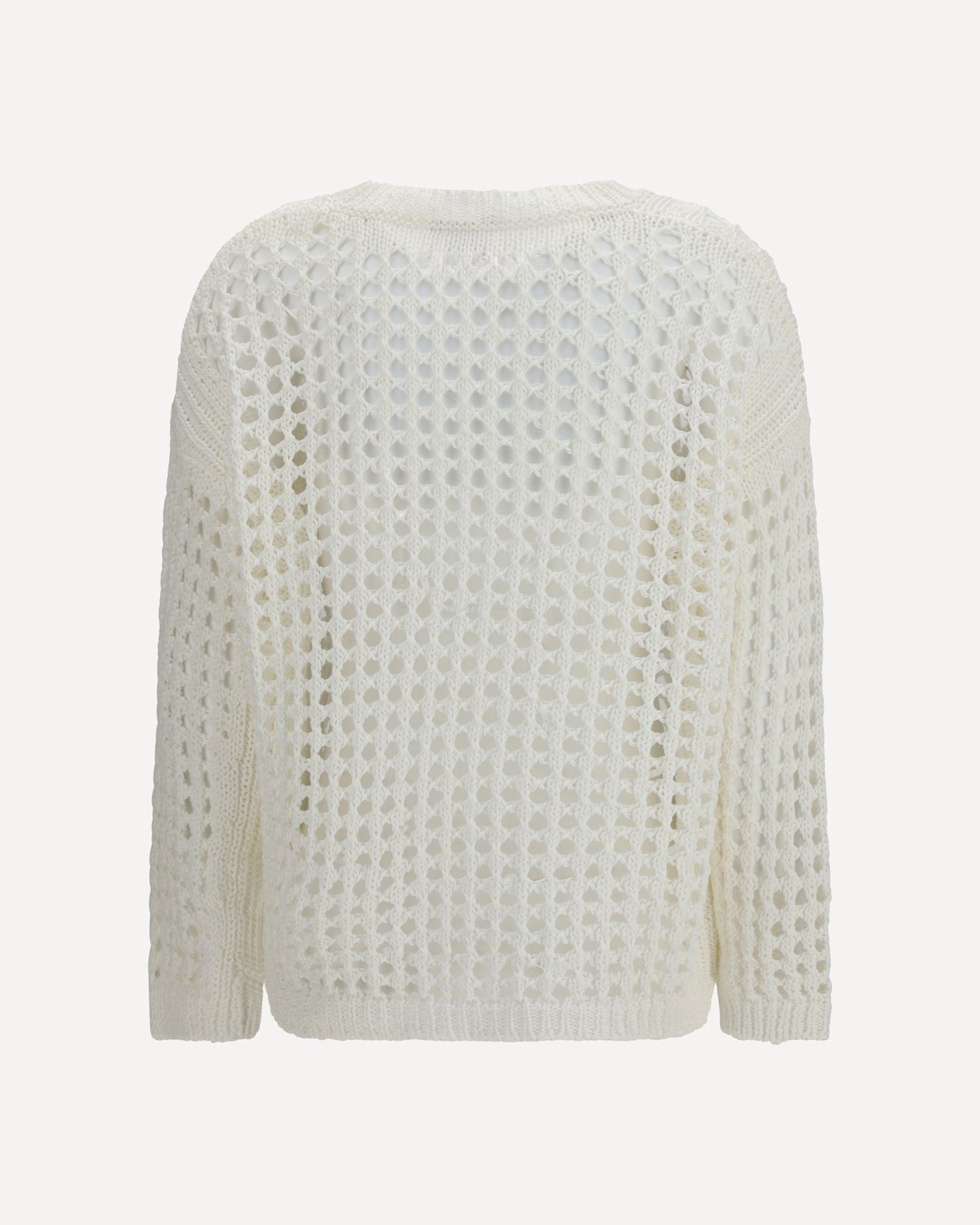 Max Mara Pure Open-Knit Linen Cotton Sweater - alternate view