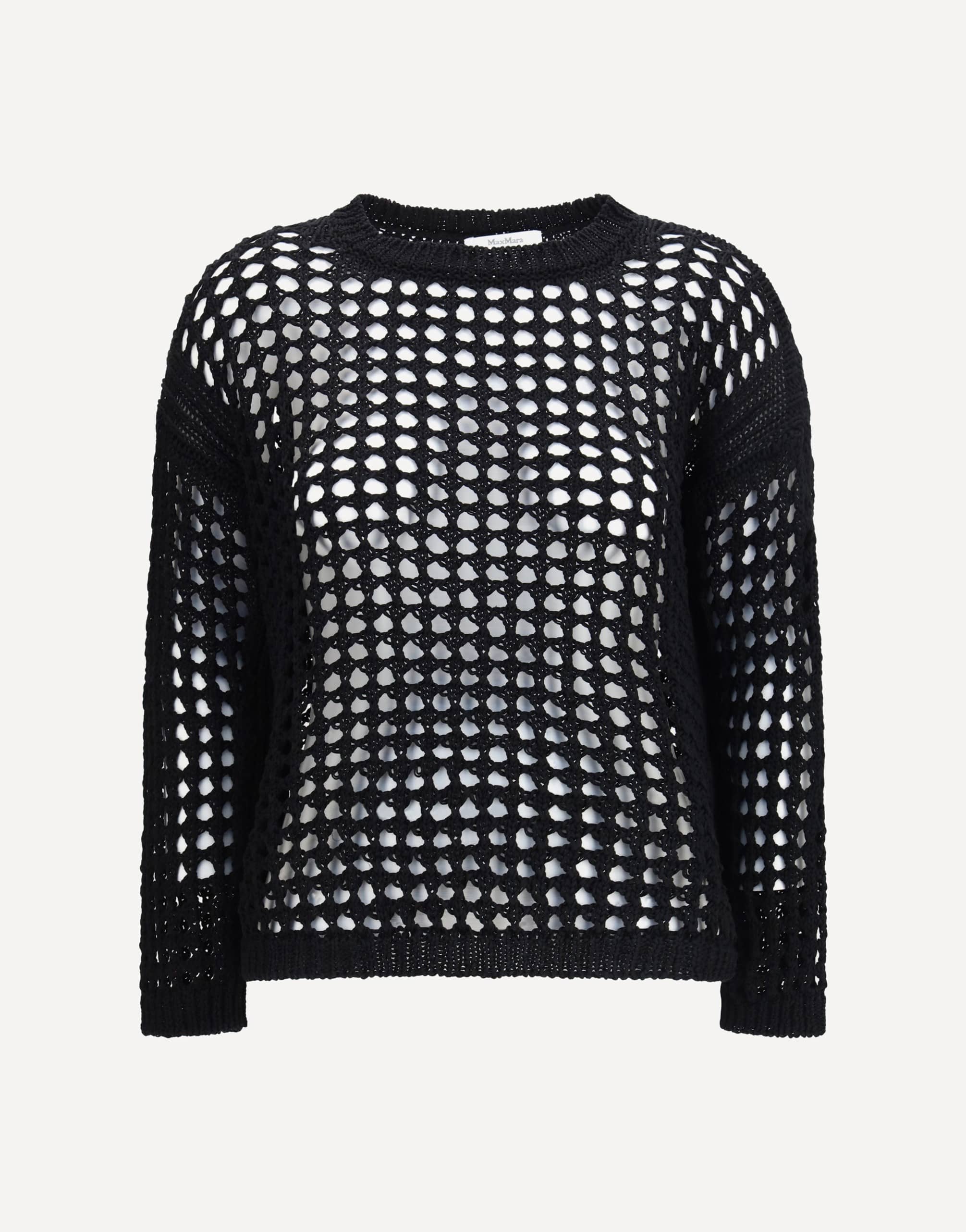 Max Mara Pure Open-Knit Linen-Cotton Sweater