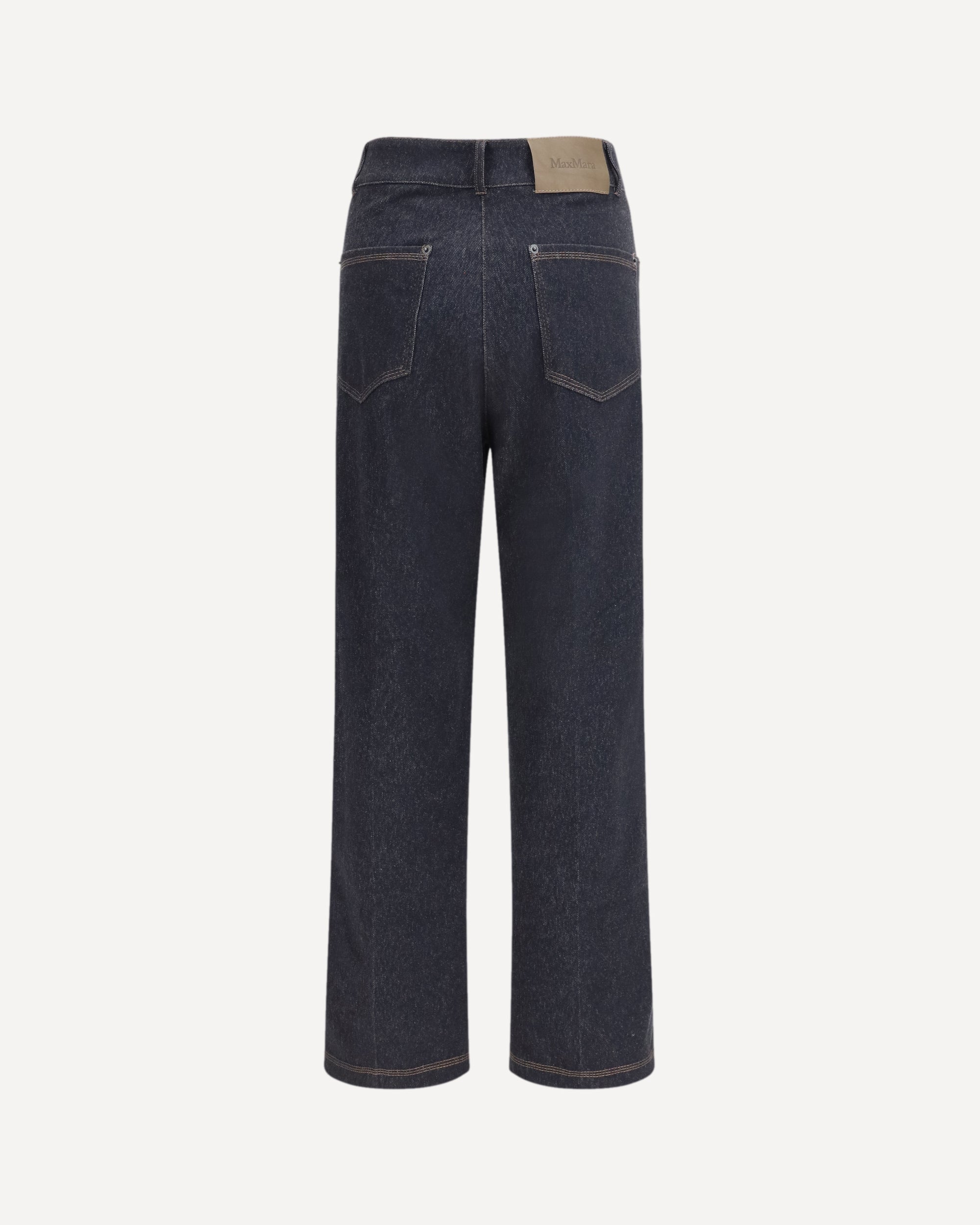 Max Mara Pure Ribes Five-Pocket Straight-Leg Pants