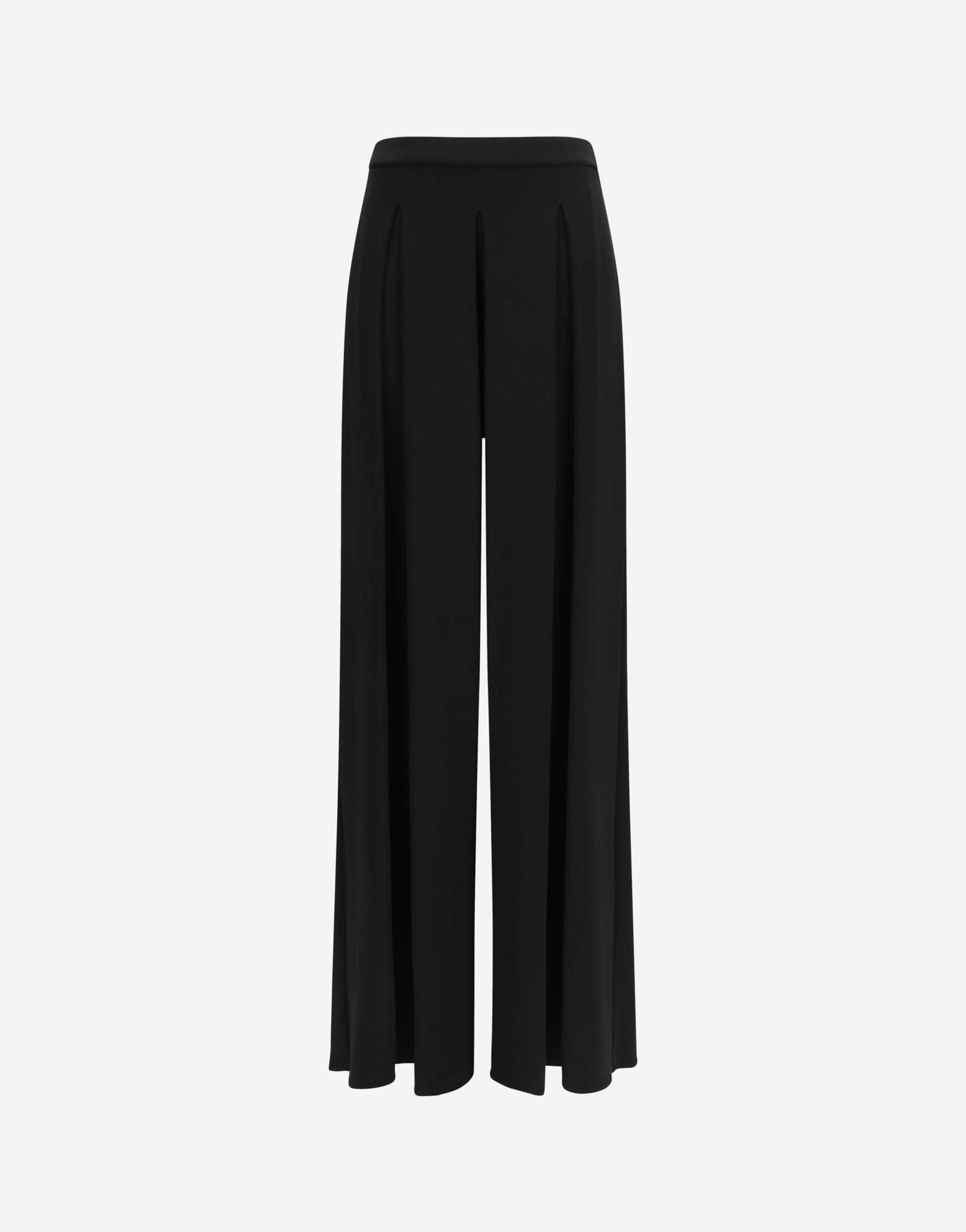Max Mara Pure Viscose Technical Jersey Wide-Leg Pants