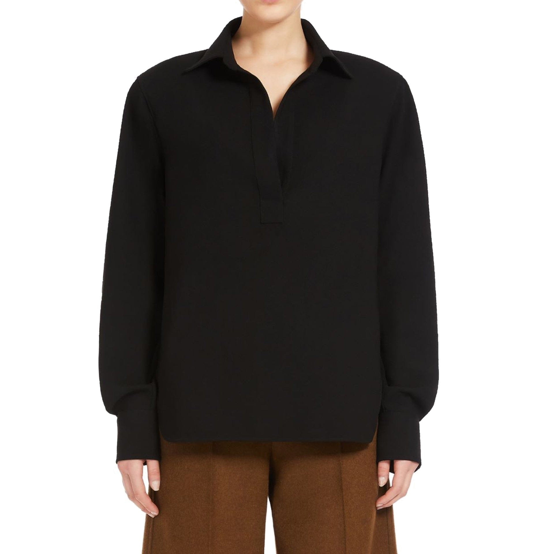 Max Mara Scire Cotton V-Neck Shirt - alternate view