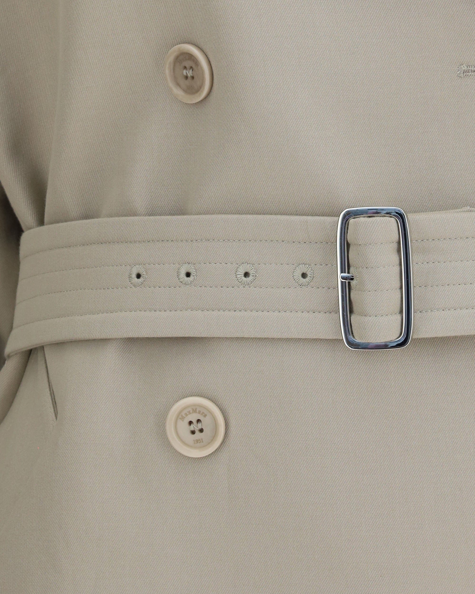 Max Mara Short Cotton Trench Coat