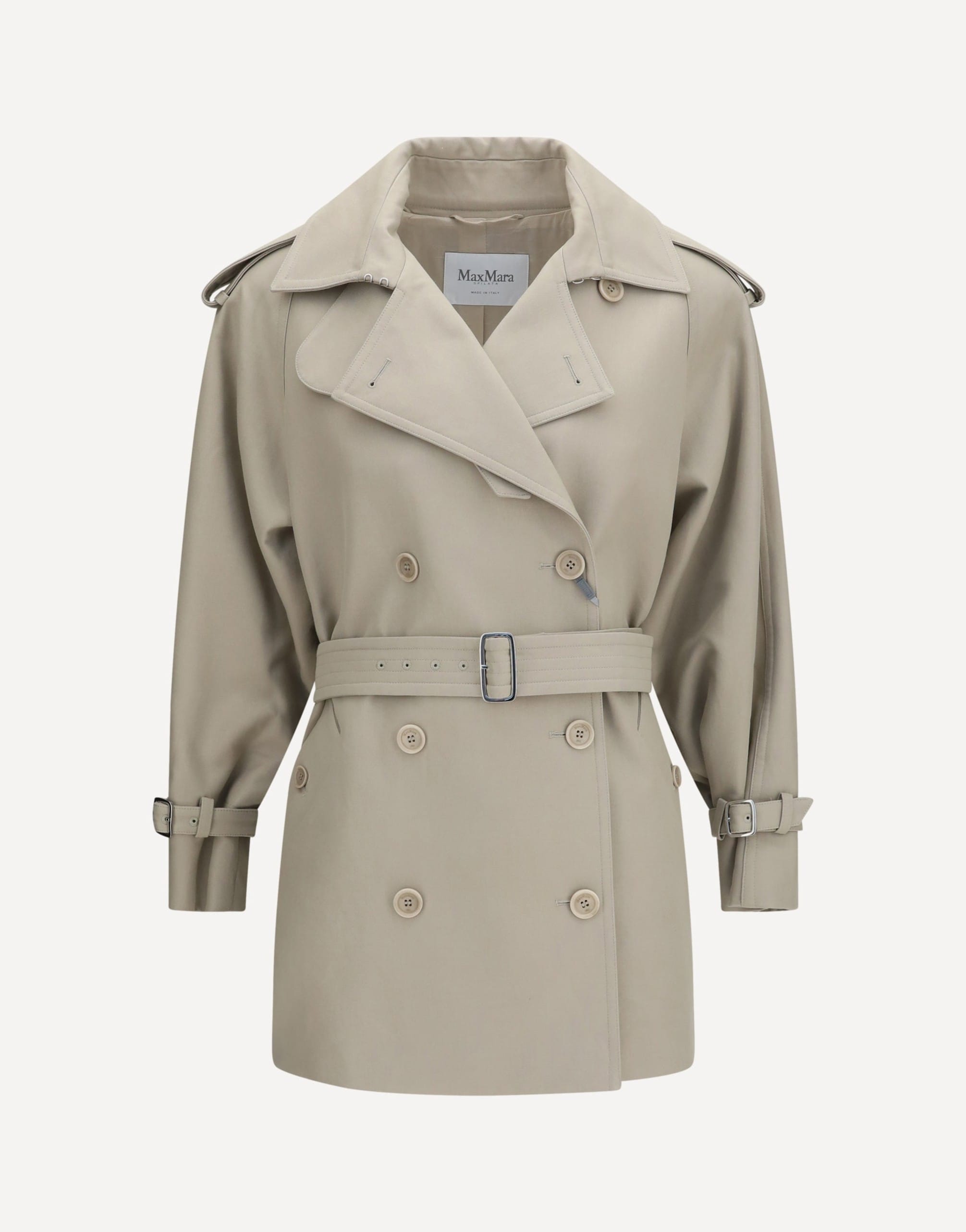 Max Mara Short Cotton Trench Coat