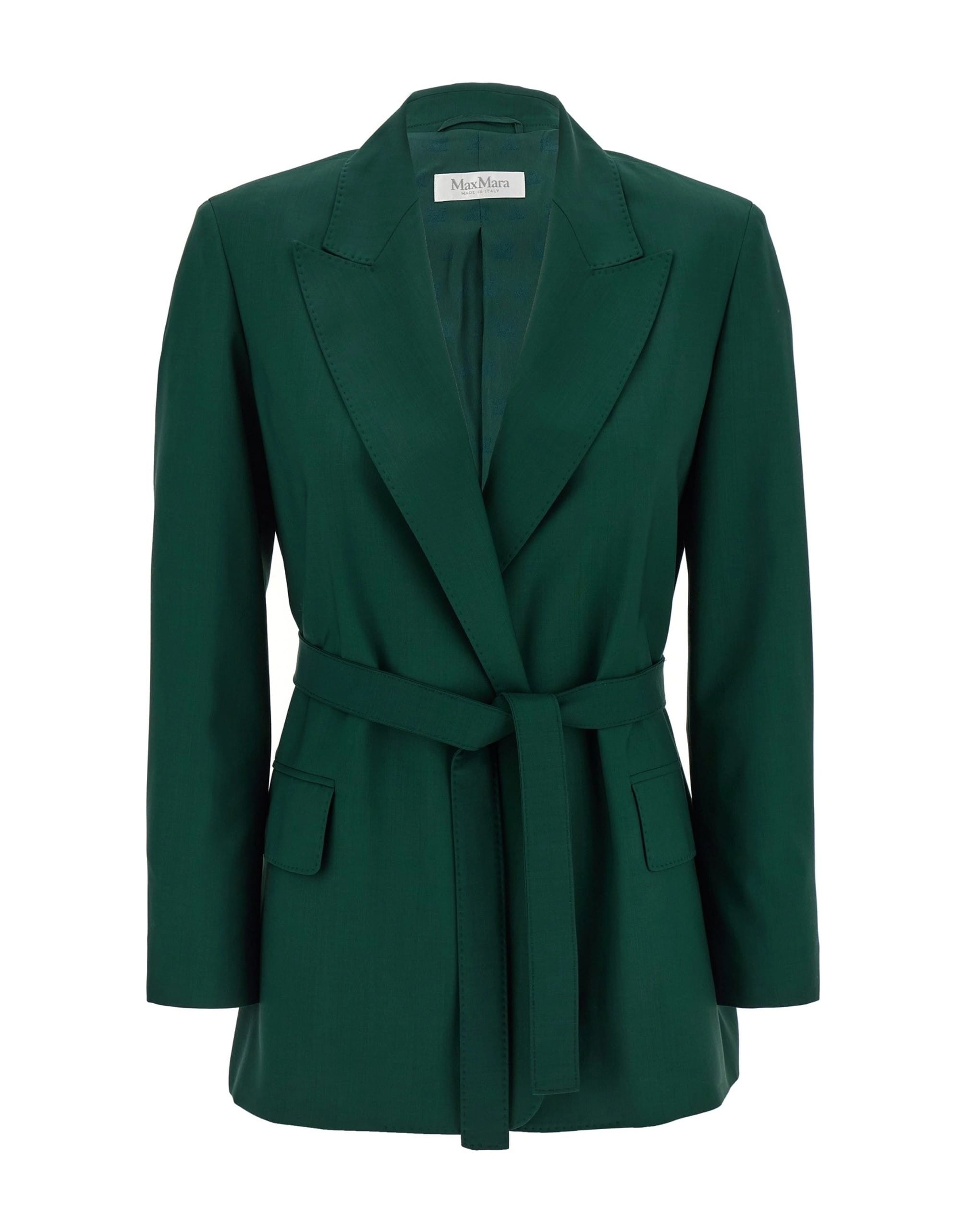 Max Mara Max Mara Talento Wool Canvas Blazer