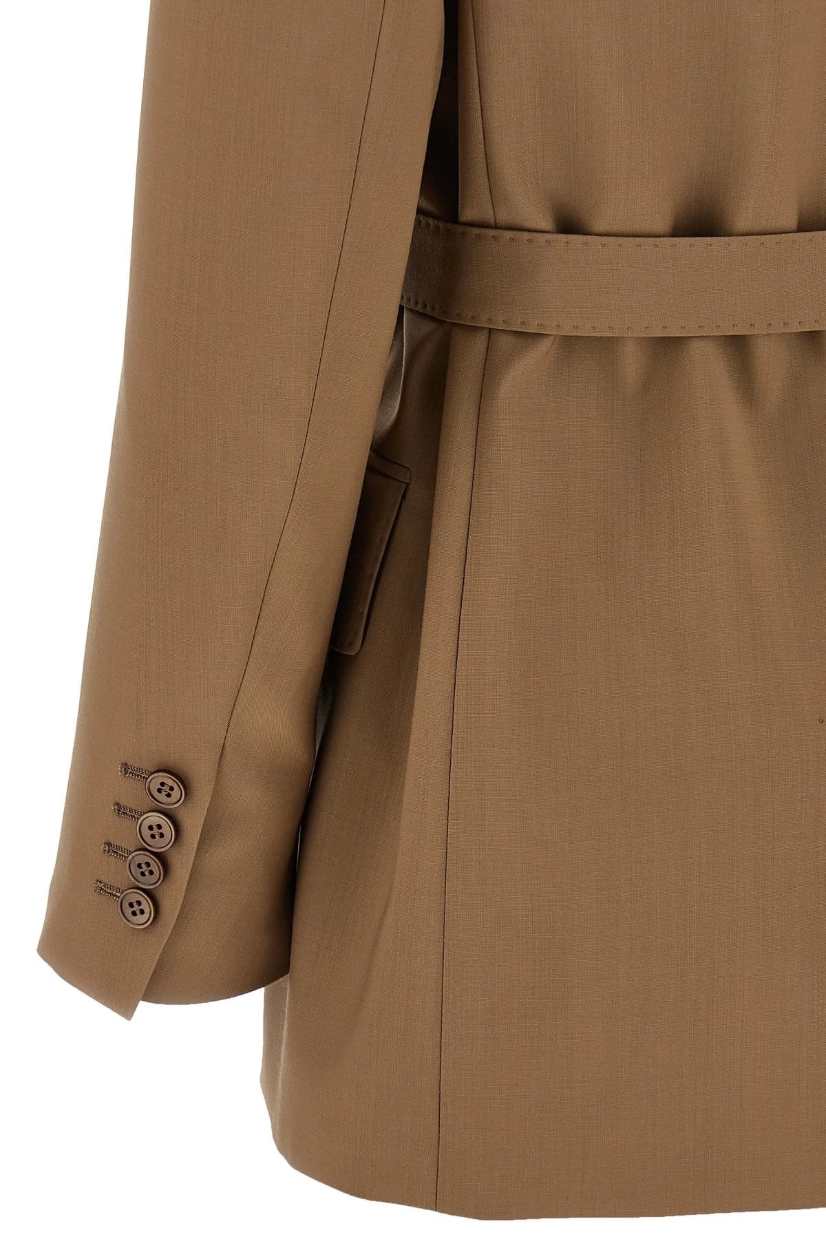 Max Mara Max Mara Talento Wool Canvas Blazer