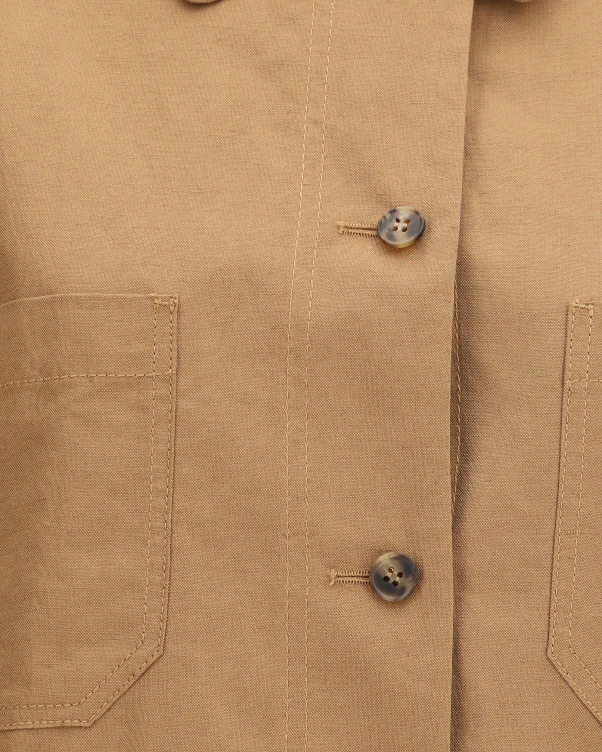 Max Mara Vettura Jacket In Cotton-Linen Canvas