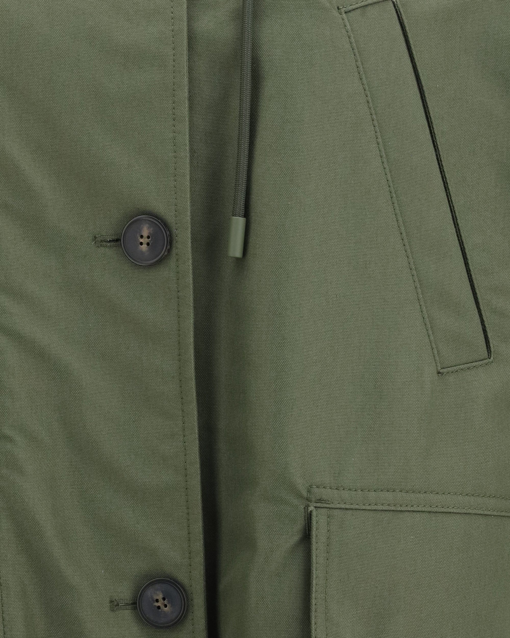 Max Mara Water-Repellent Canvas Midi Parka