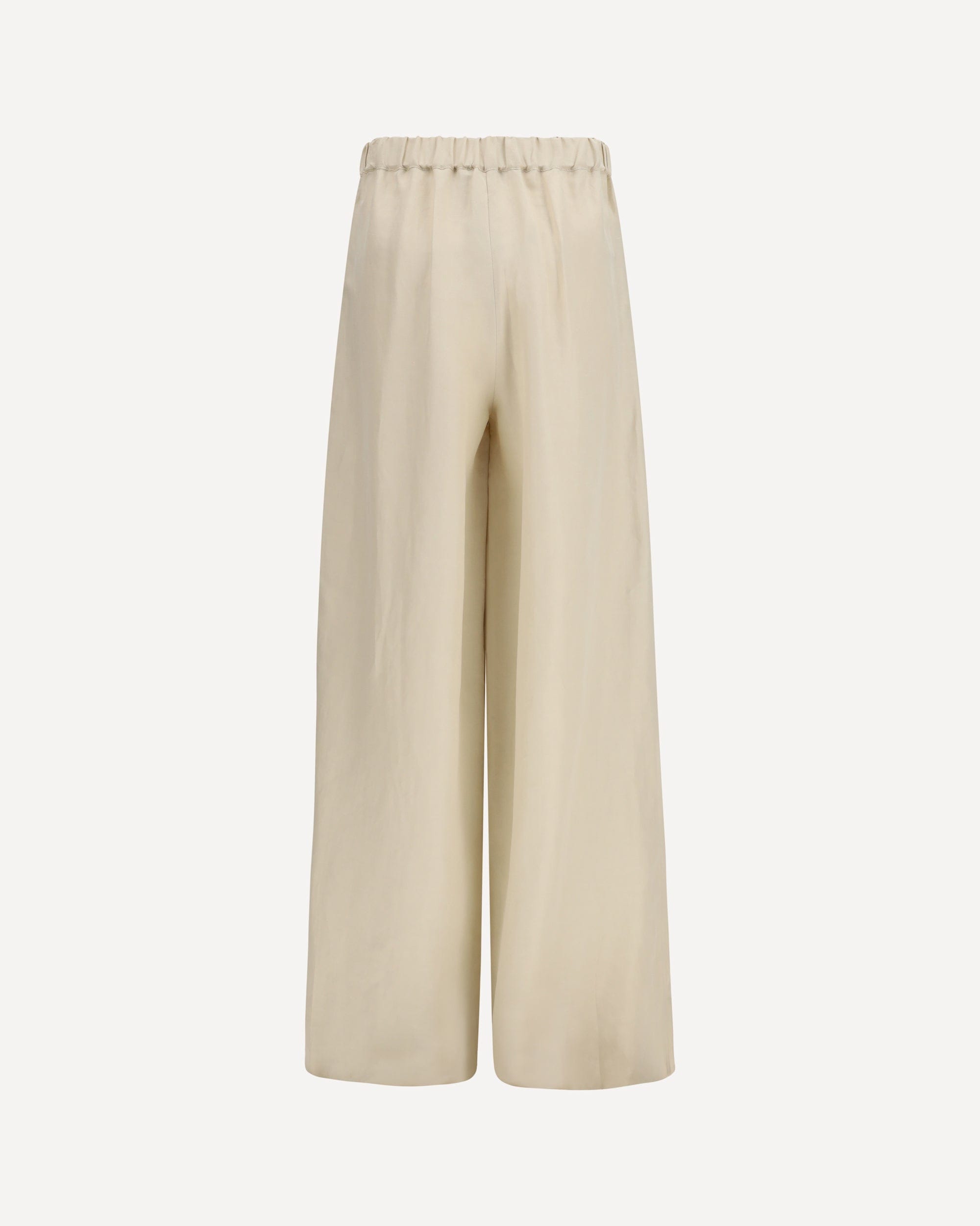 Hose aus Leinen und Seide mit weitem Bein - alternate view