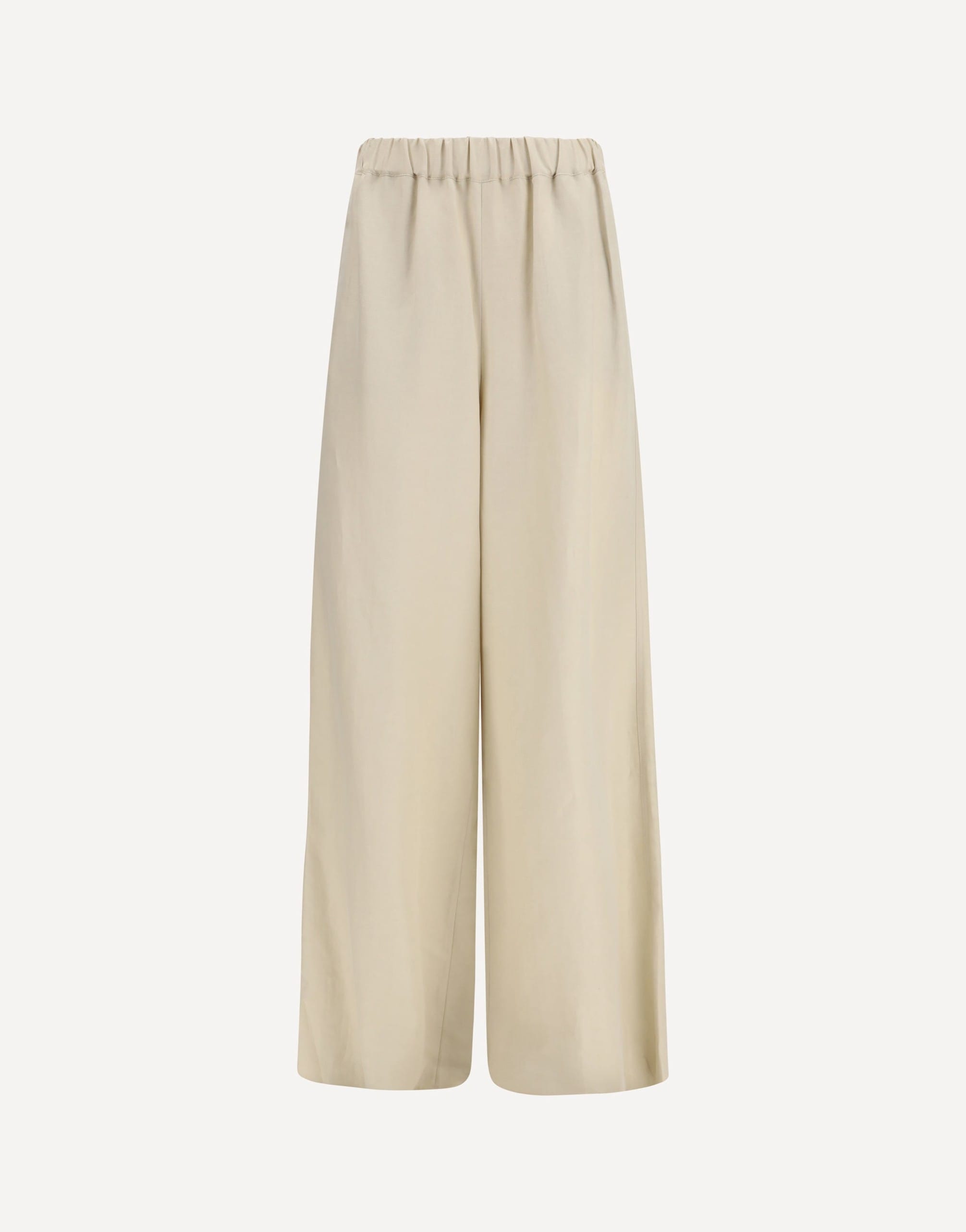 Max Mara Wide-Leg Linen Silk Pants
