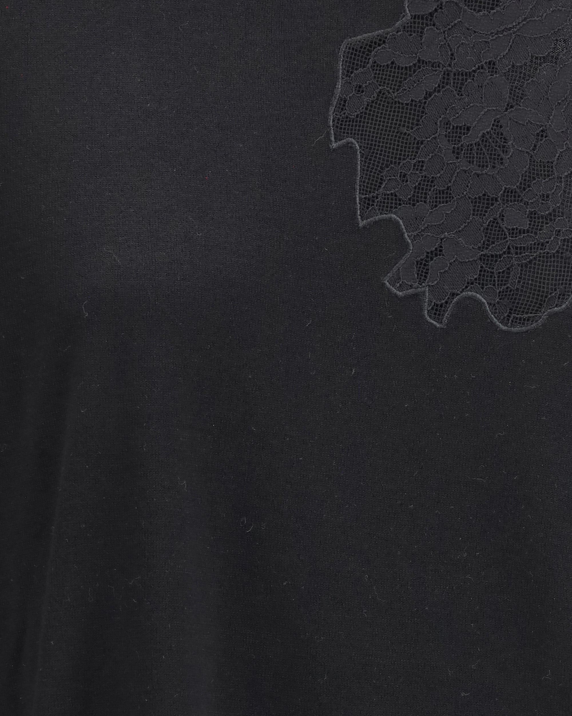 Max Mara Wool Sweater With Lace Inserts