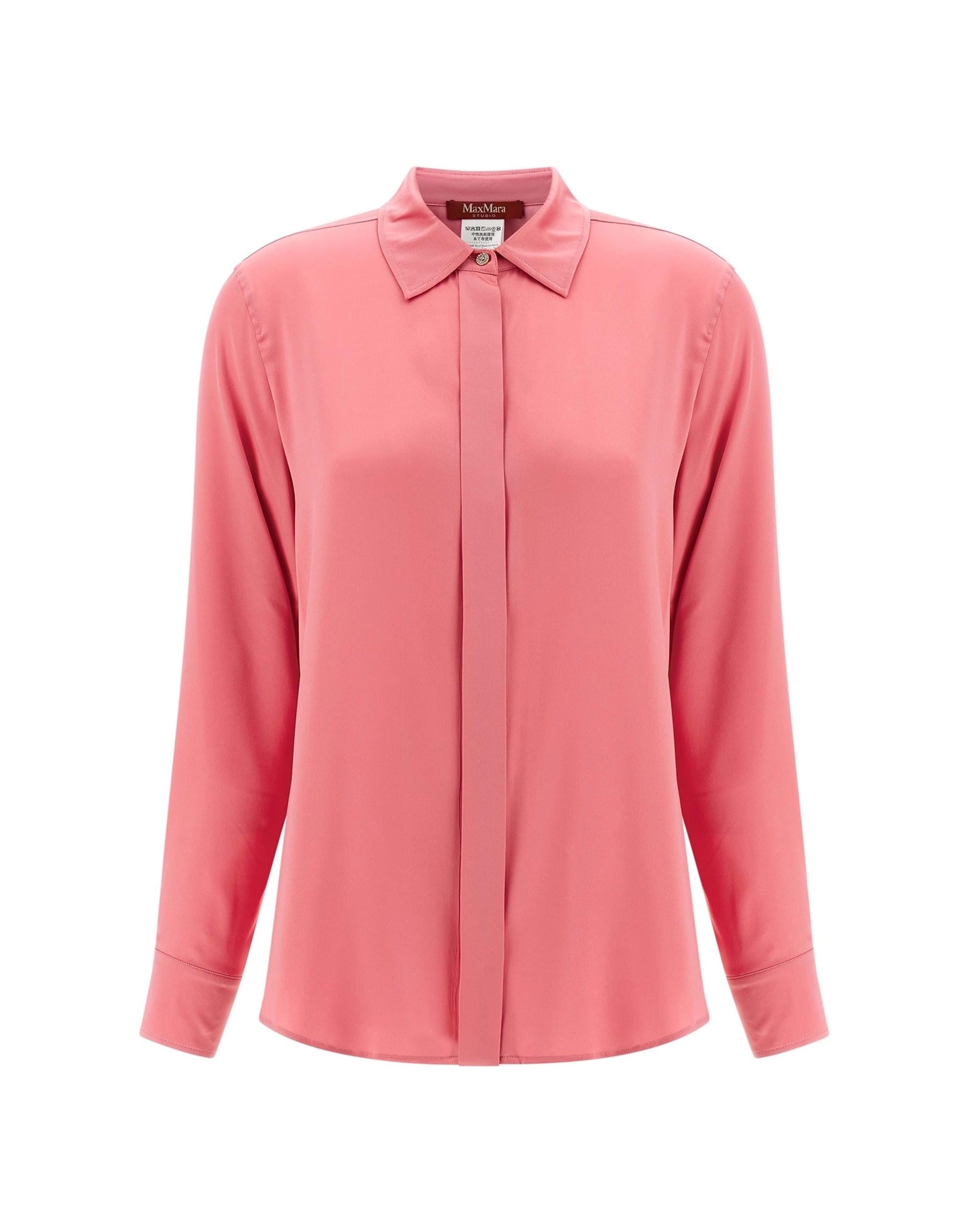 Max Mara Max Mara Xero Silk Satin Shirt