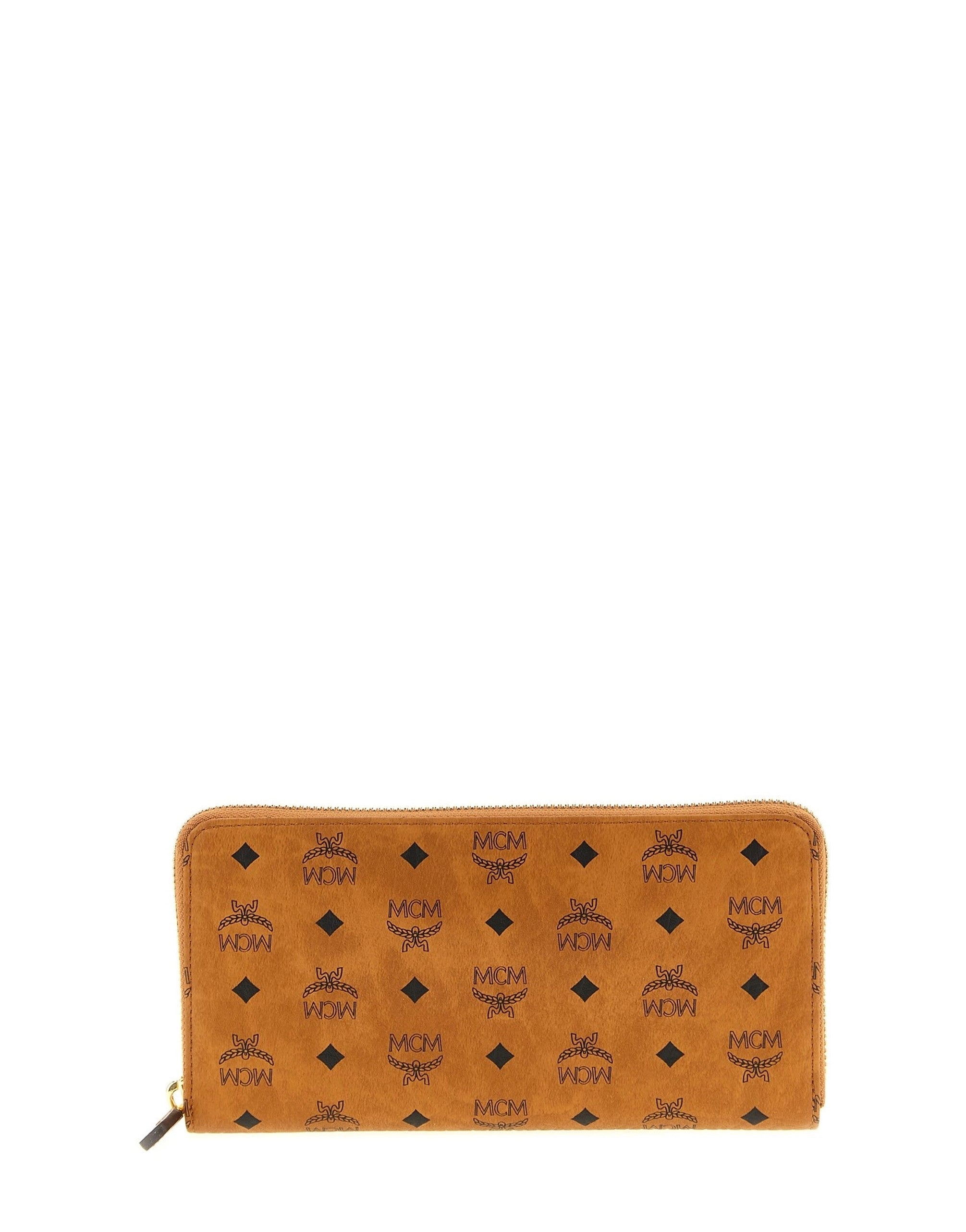MCM Aren Logo Print Wallet