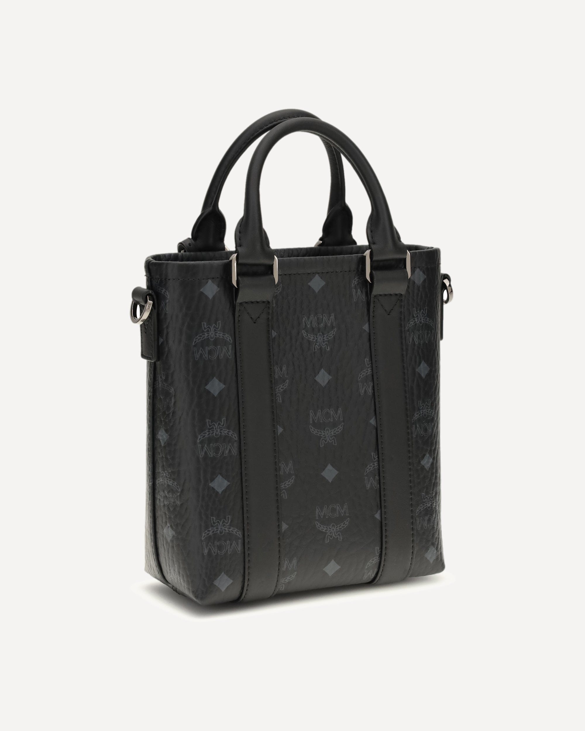 MCM Aren Mini Printed Canvas Tote