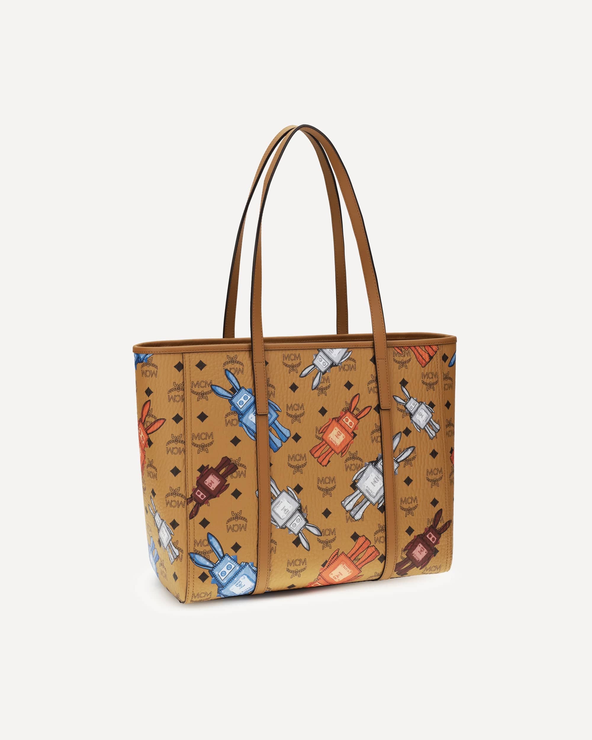 MCM Toni Printed Canvas Tote Bag