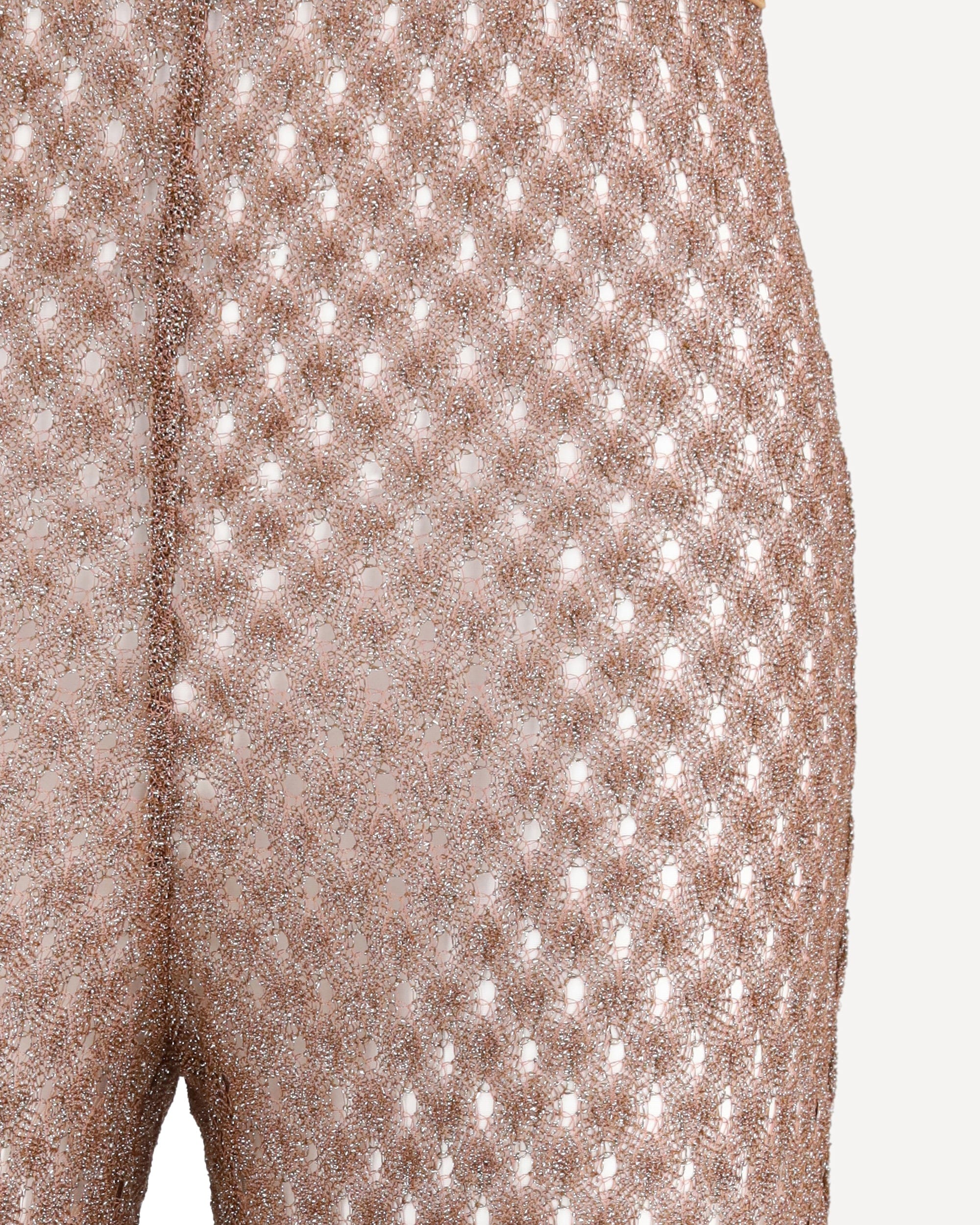 Missoni Flared Knit Trousers With Lamé