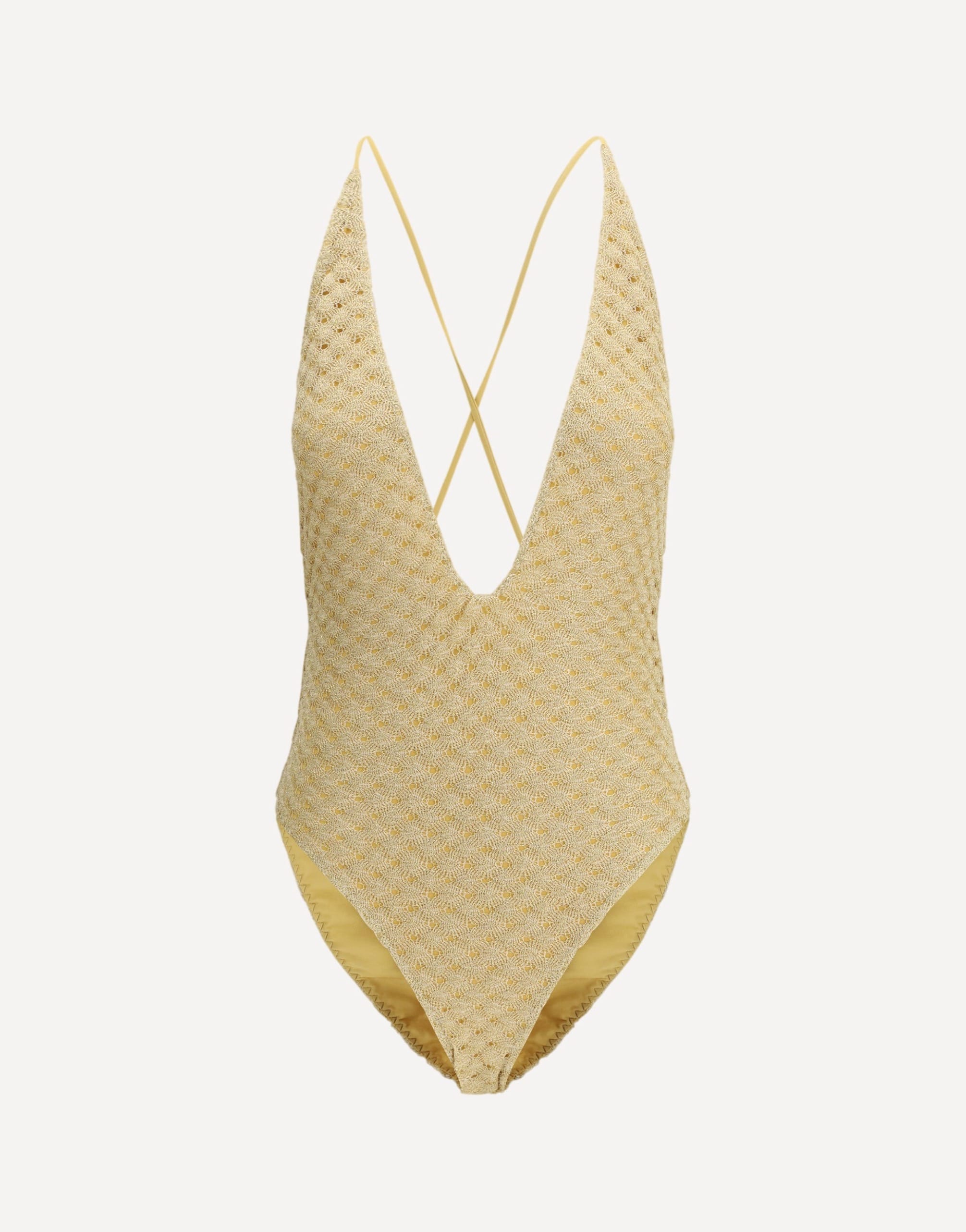 Missoni Lamé Viscose One-Piece Swimsuit