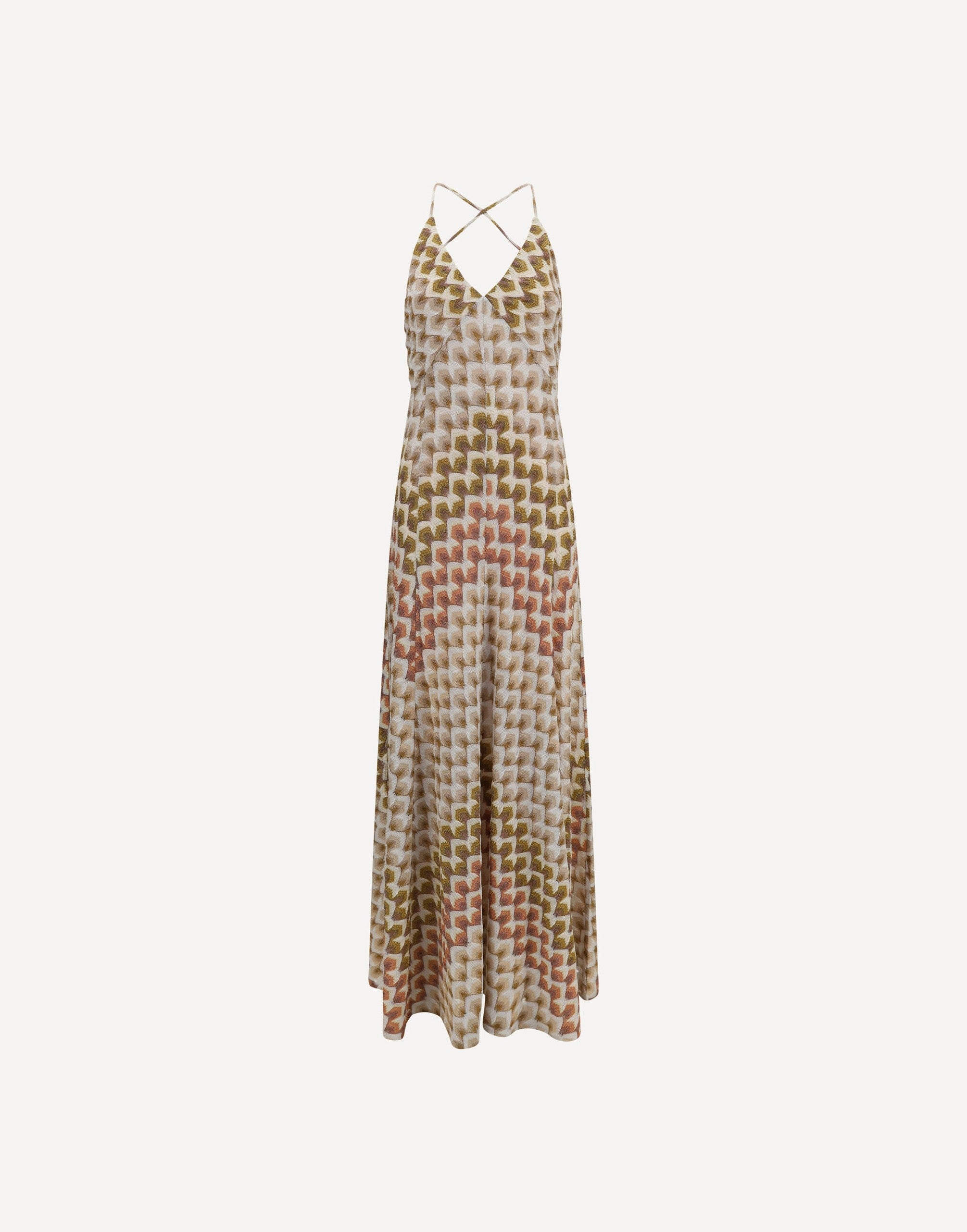 Vestido largo de viscosa lamé Missoni