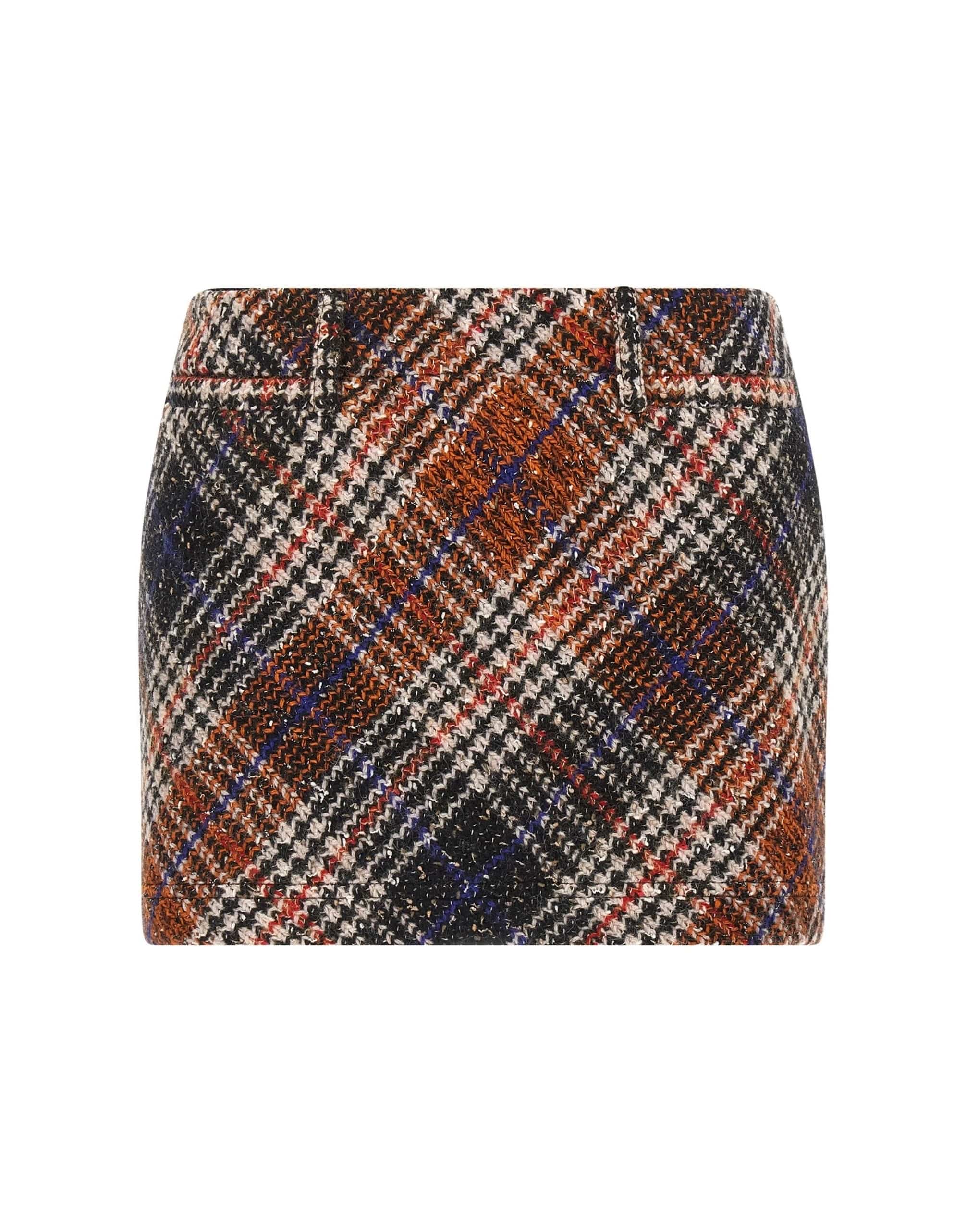 Missoni Missoni Pied-De-Poule Tweed Mini Skirt