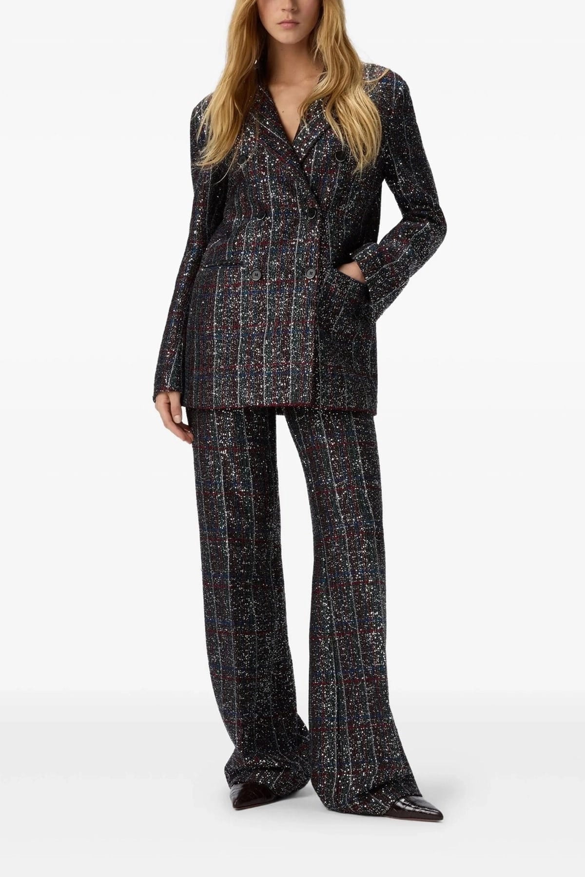Missoni Pailletten-Tartan-Blazer - alternate view