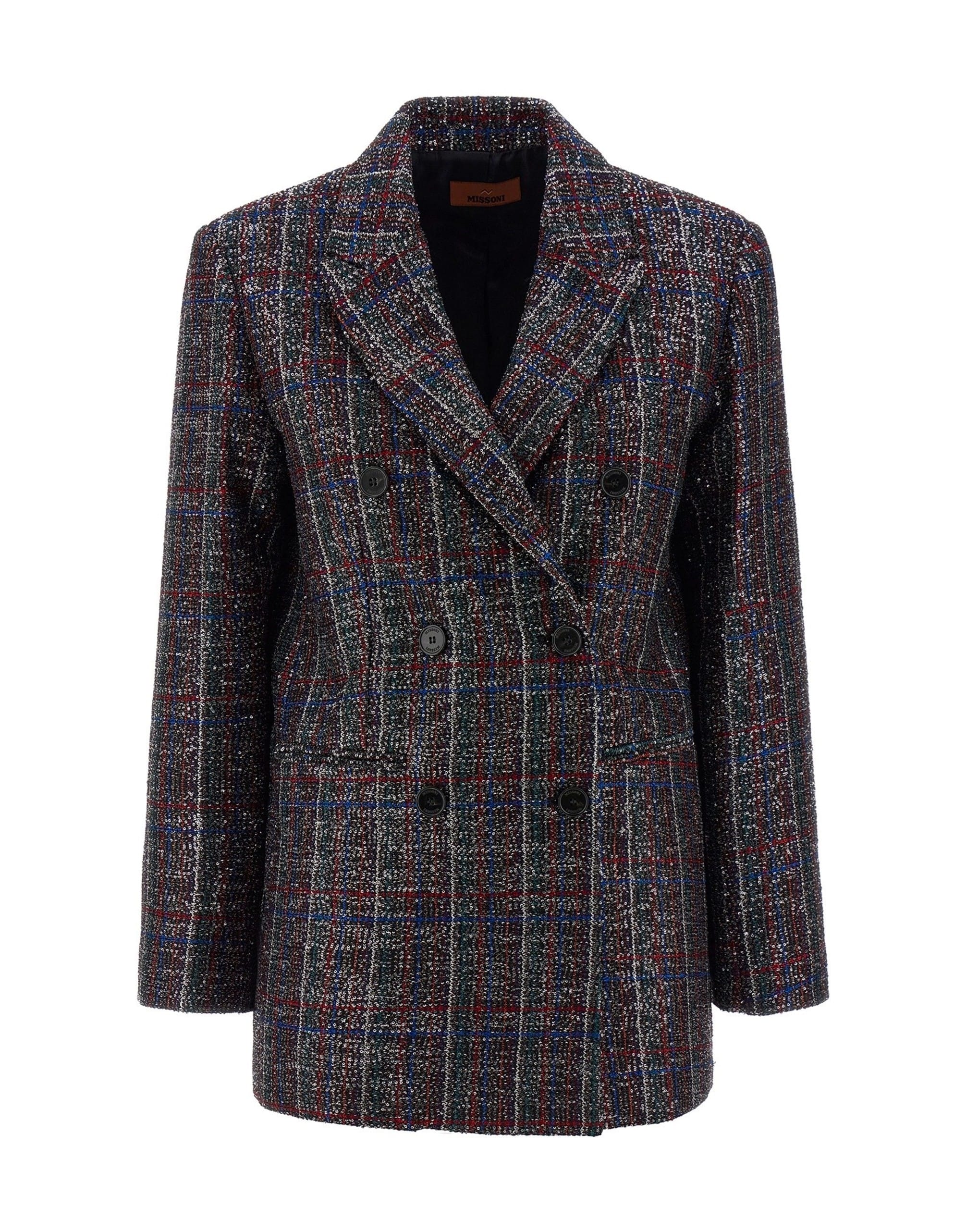Missoni Missoni Sequin Tartan Blazer