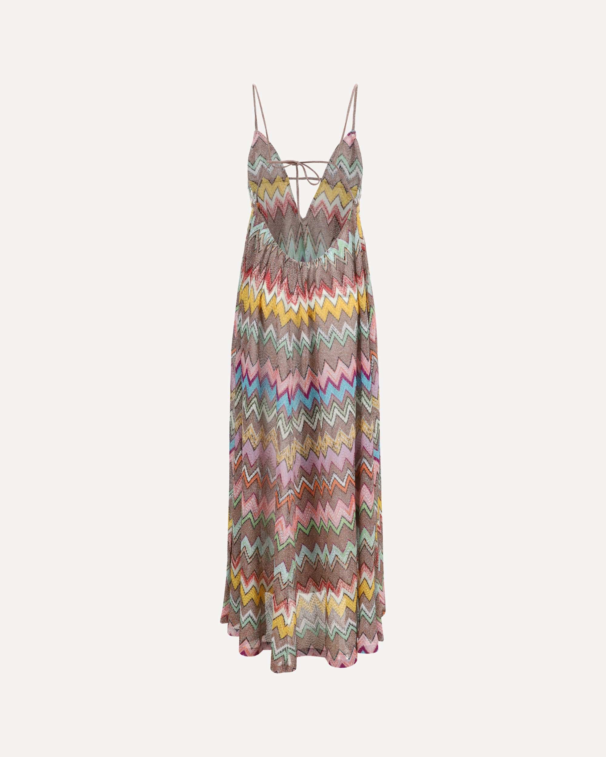 Missoni Zigzag Cover-Up Dress With V-Neck - alternate view