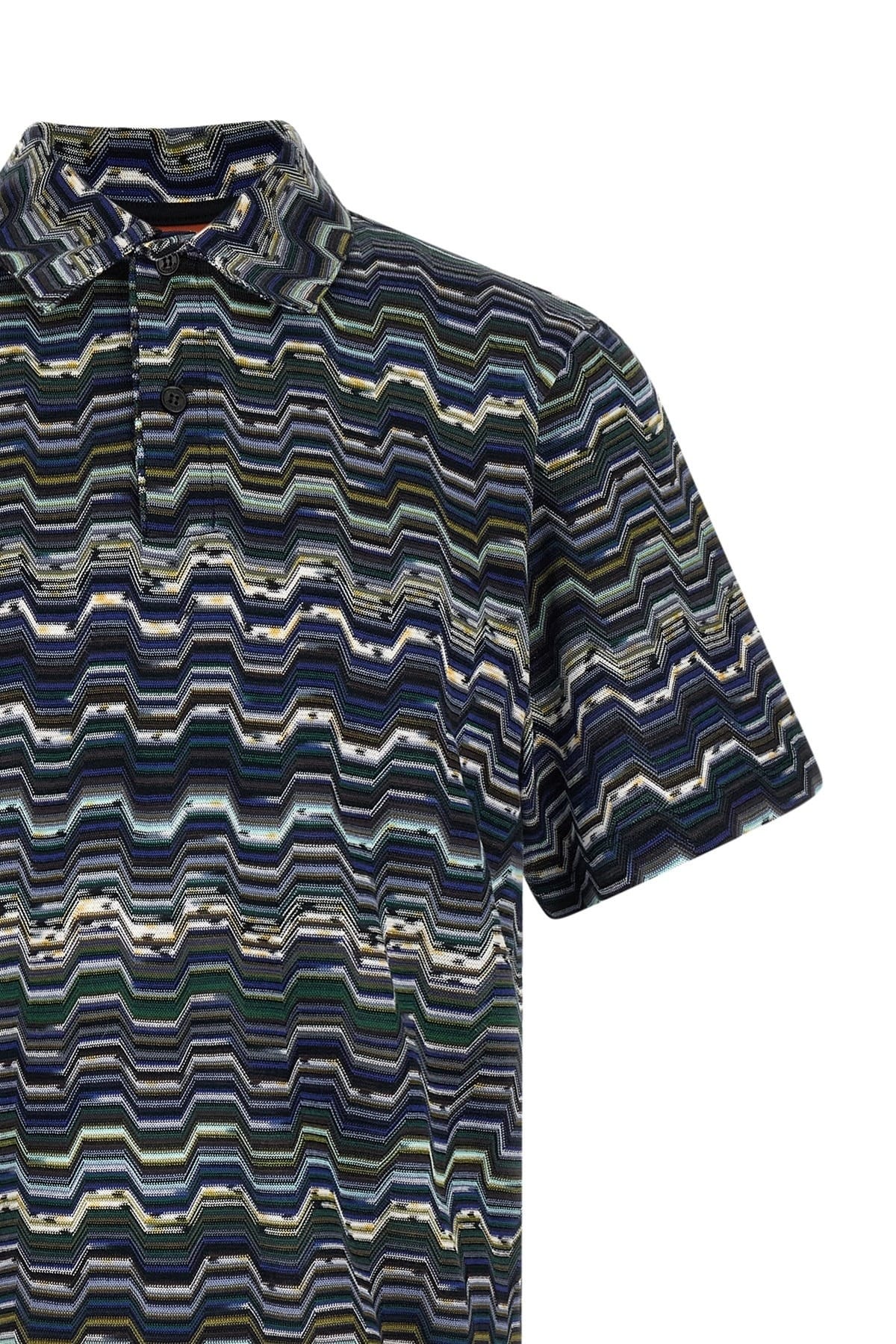 Missoni Missoni Zigzag Knitted Polo Shirt
