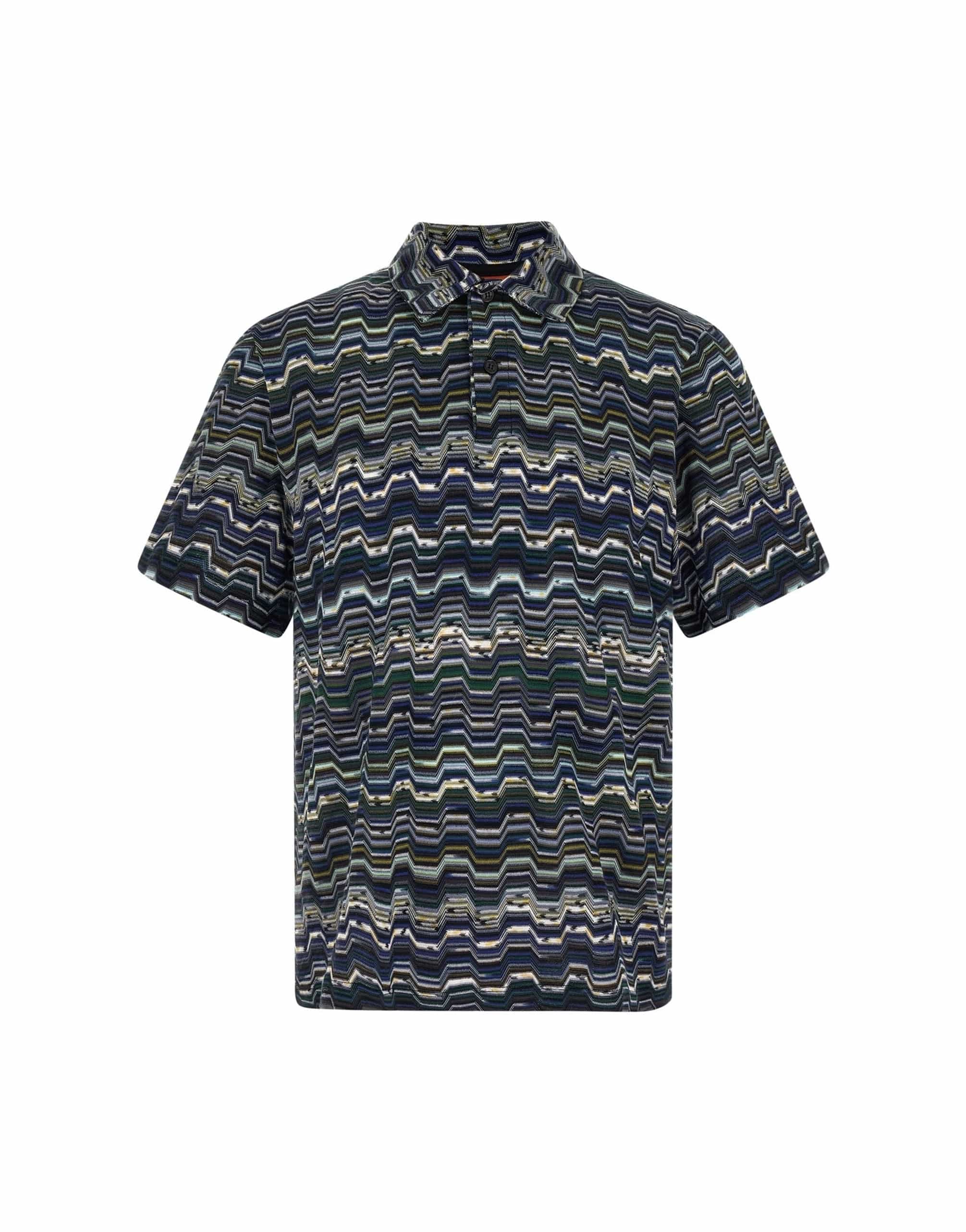 Missoni Missoni Zigzag Knitted Polo Shirt
