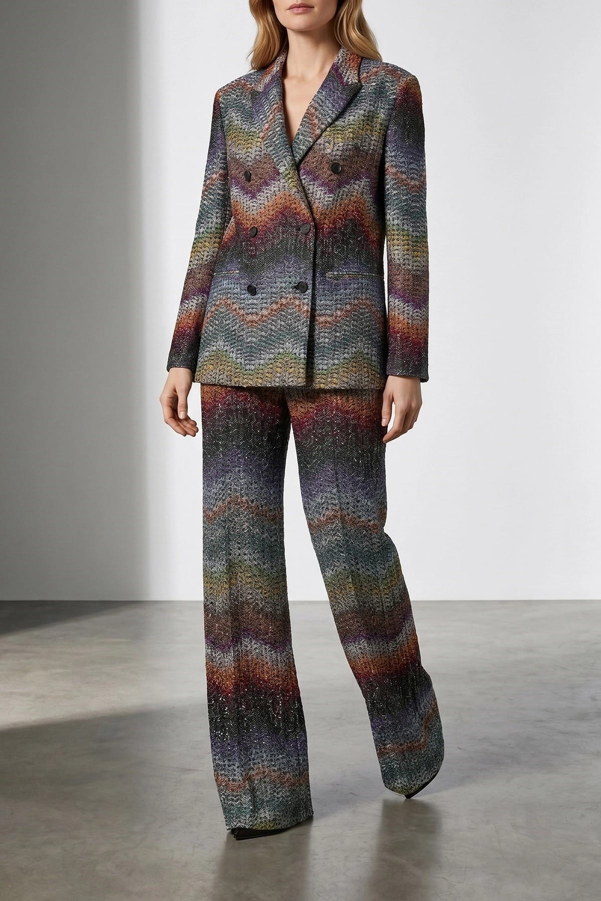 Missoni Missoni Zigzag Lamé Viscose Pants