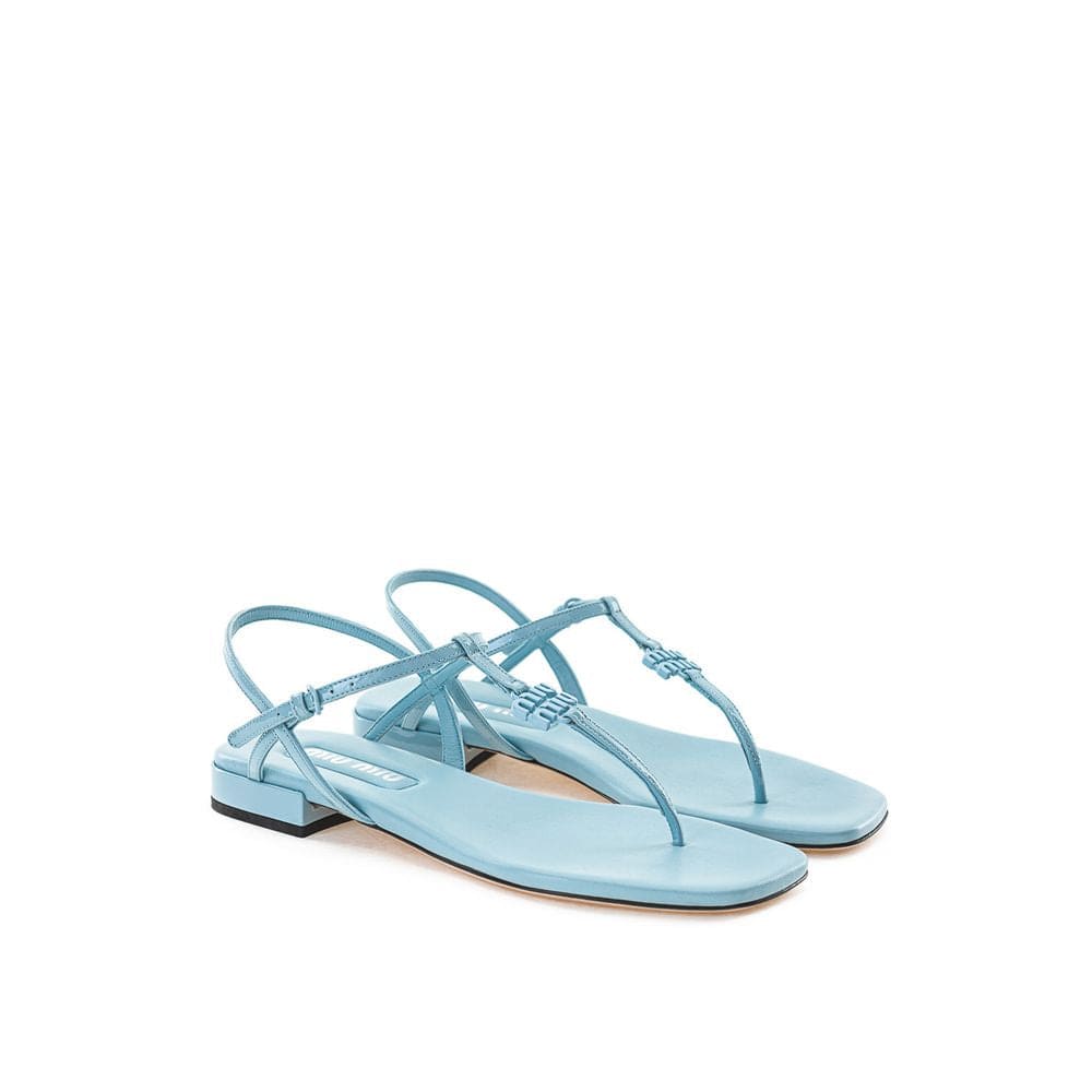 Miu Miu Azure Thong Flip-Flop Sandals - alternate view